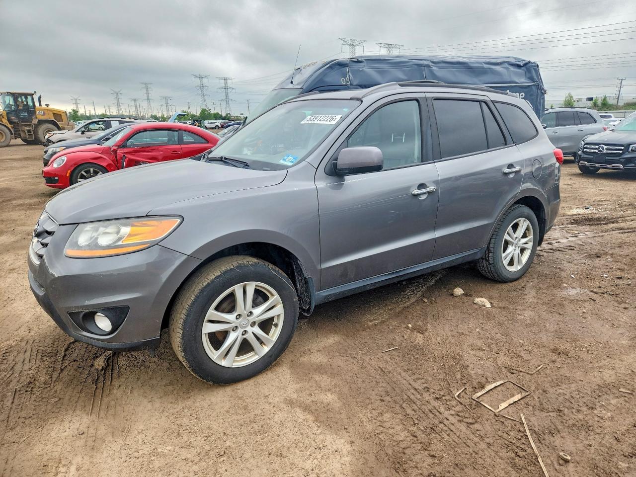 2010 Hyundai Santa Fe Gray vin: 5NMSK4AG8AH404994