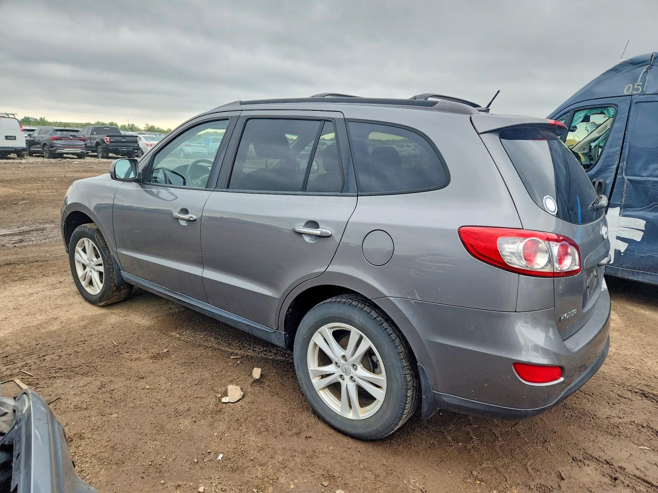 2010 Hyundai Santa Fe Серый vin: 5NMSK4AG8AH404994