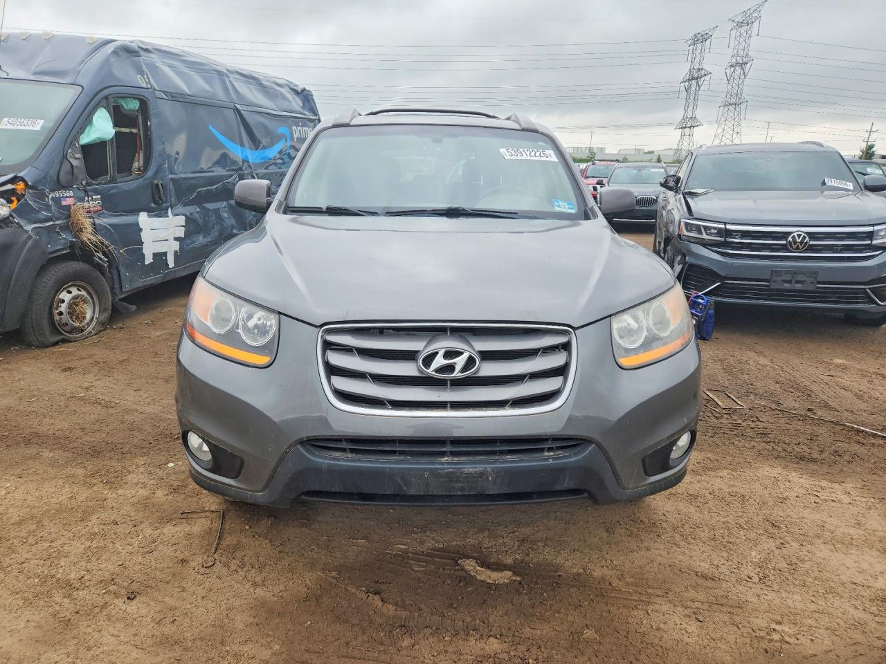 2010 Hyundai Santa Fe Серый vin: 5NMSK4AG8AH404994