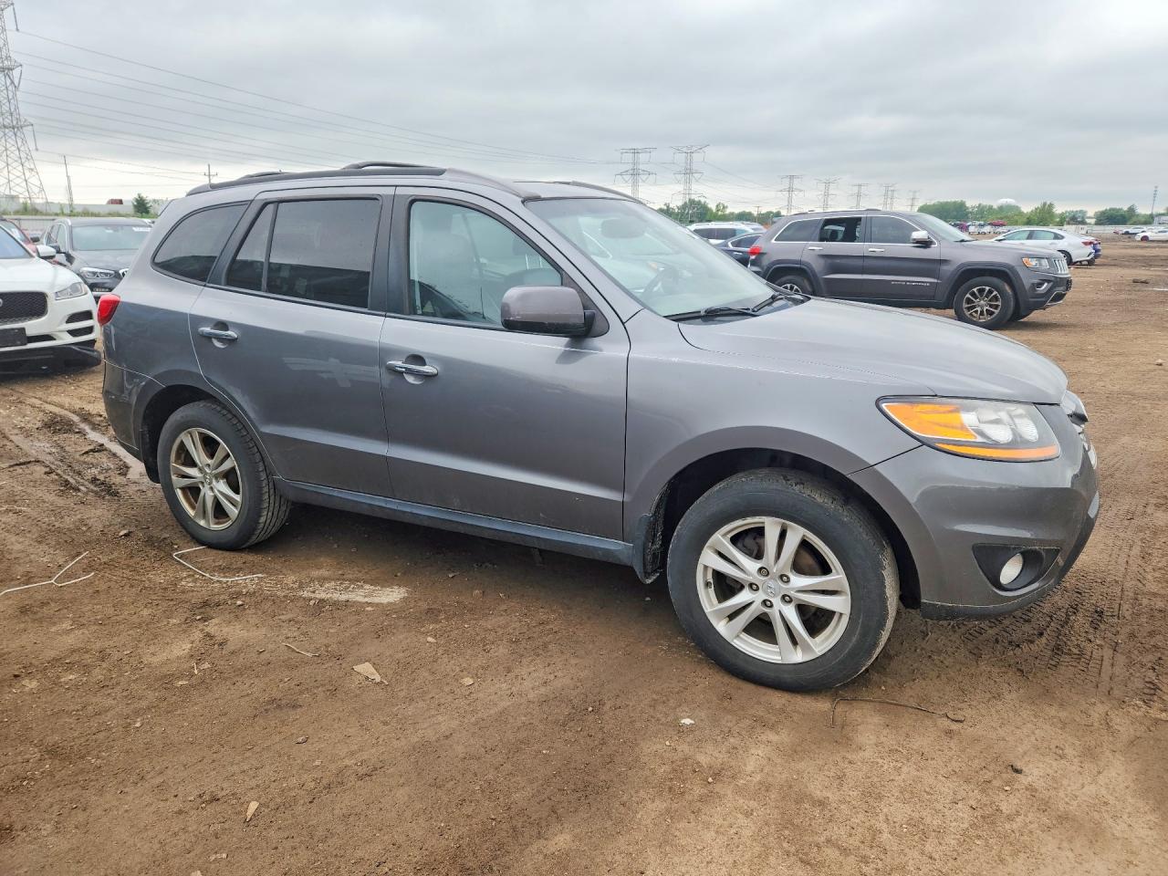 2010 Hyundai Santa Fe Серый vin: 5NMSK4AG8AH404994