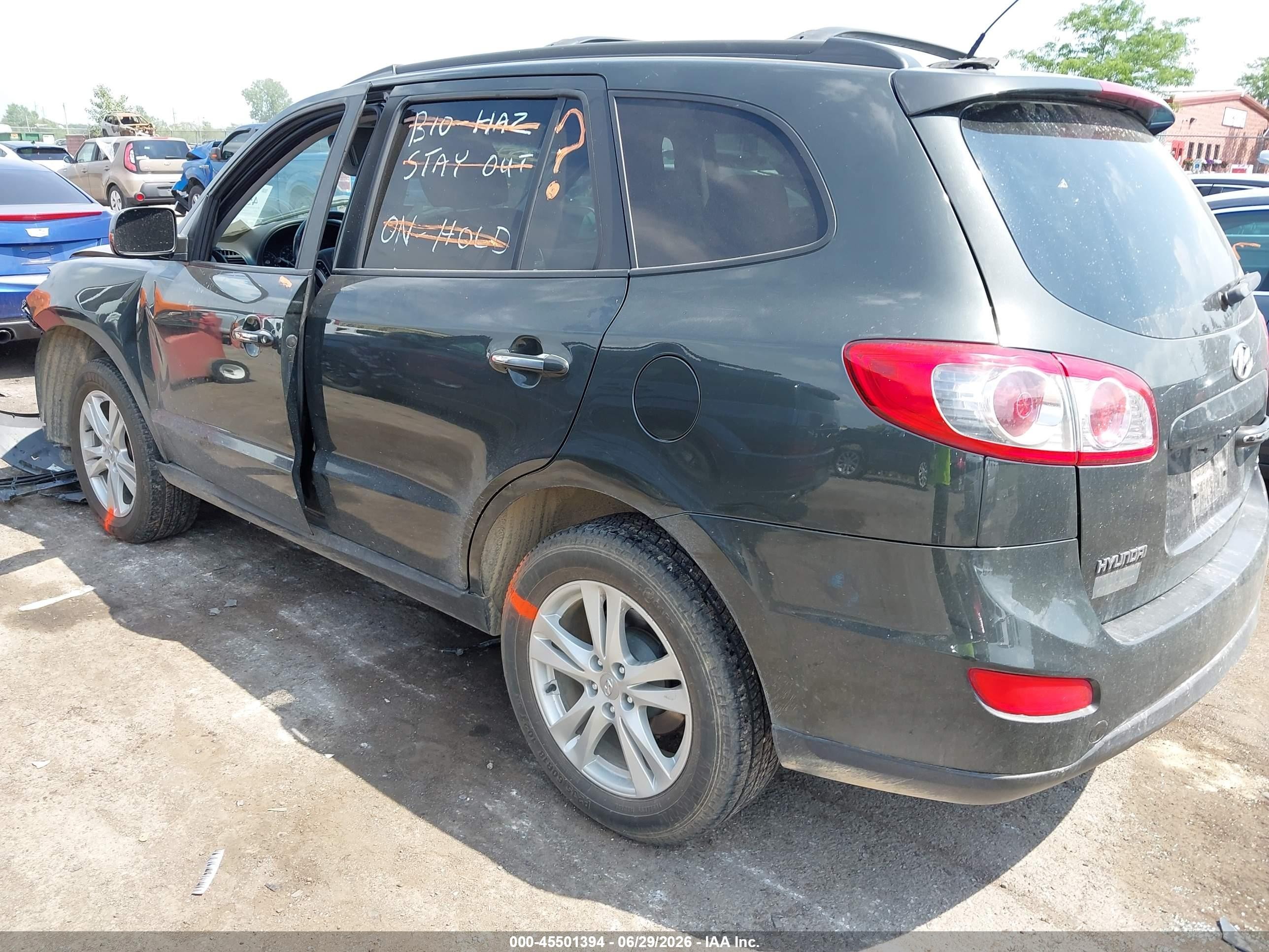 2010 Hyundai Santa Fe Limited V6 Черный vin: 5NMSK4AG9AH341730