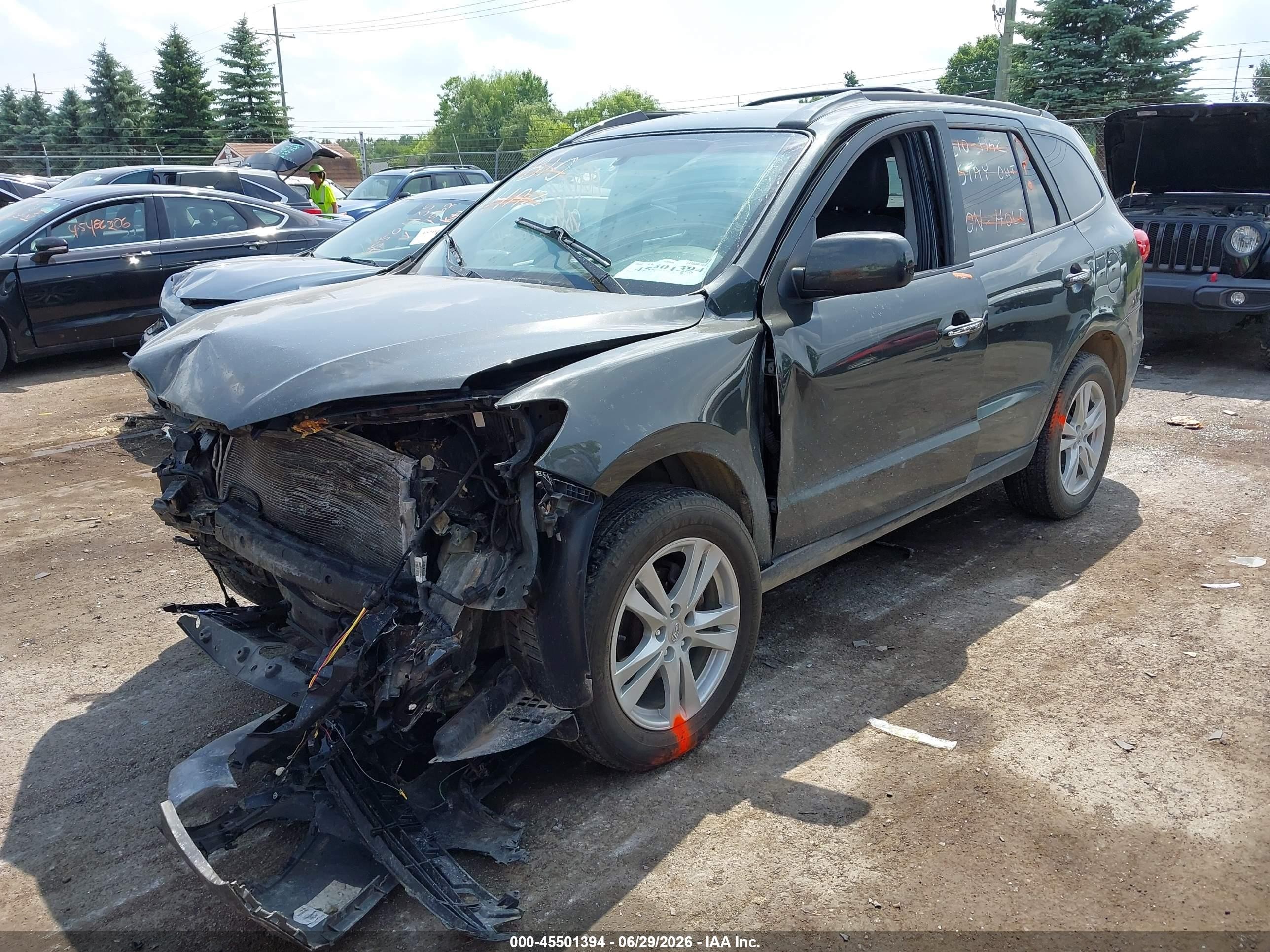 2010 Hyundai Santa Fe Limited V6 Черный vin: 5NMSK4AG9AH341730