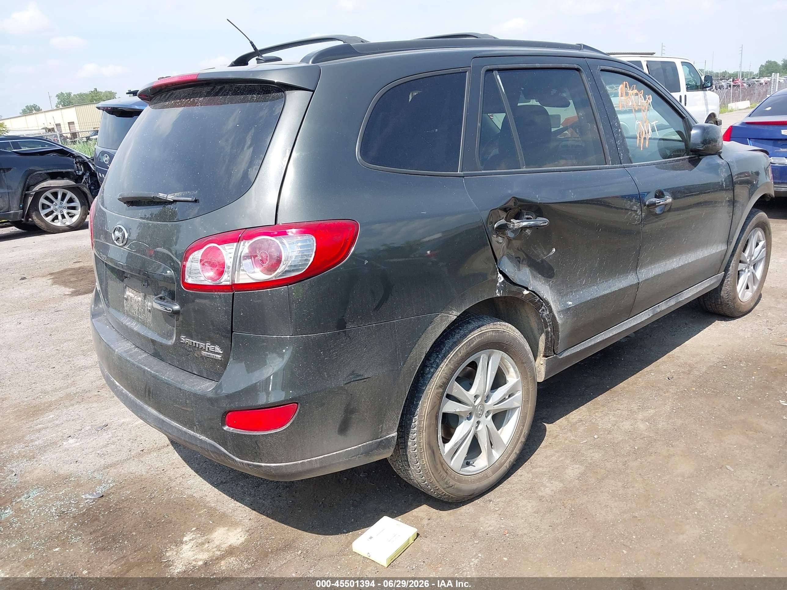 2010 Hyundai Santa Fe Limited V6 Черный vin: 5NMSK4AG9AH341730