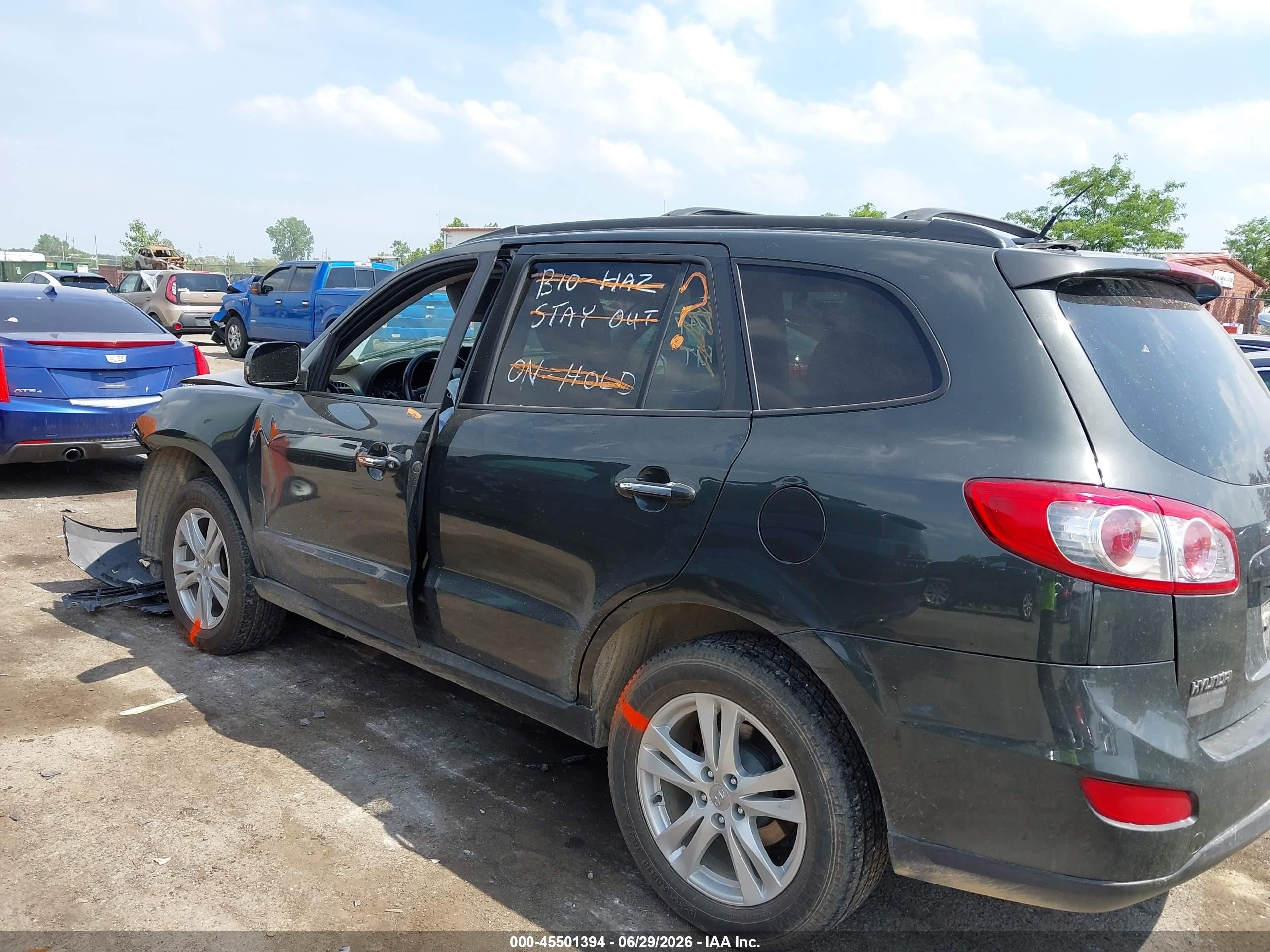 2010 Hyundai Santa Fe Limited V6 Черный vin: 5NMSK4AG9AH341730