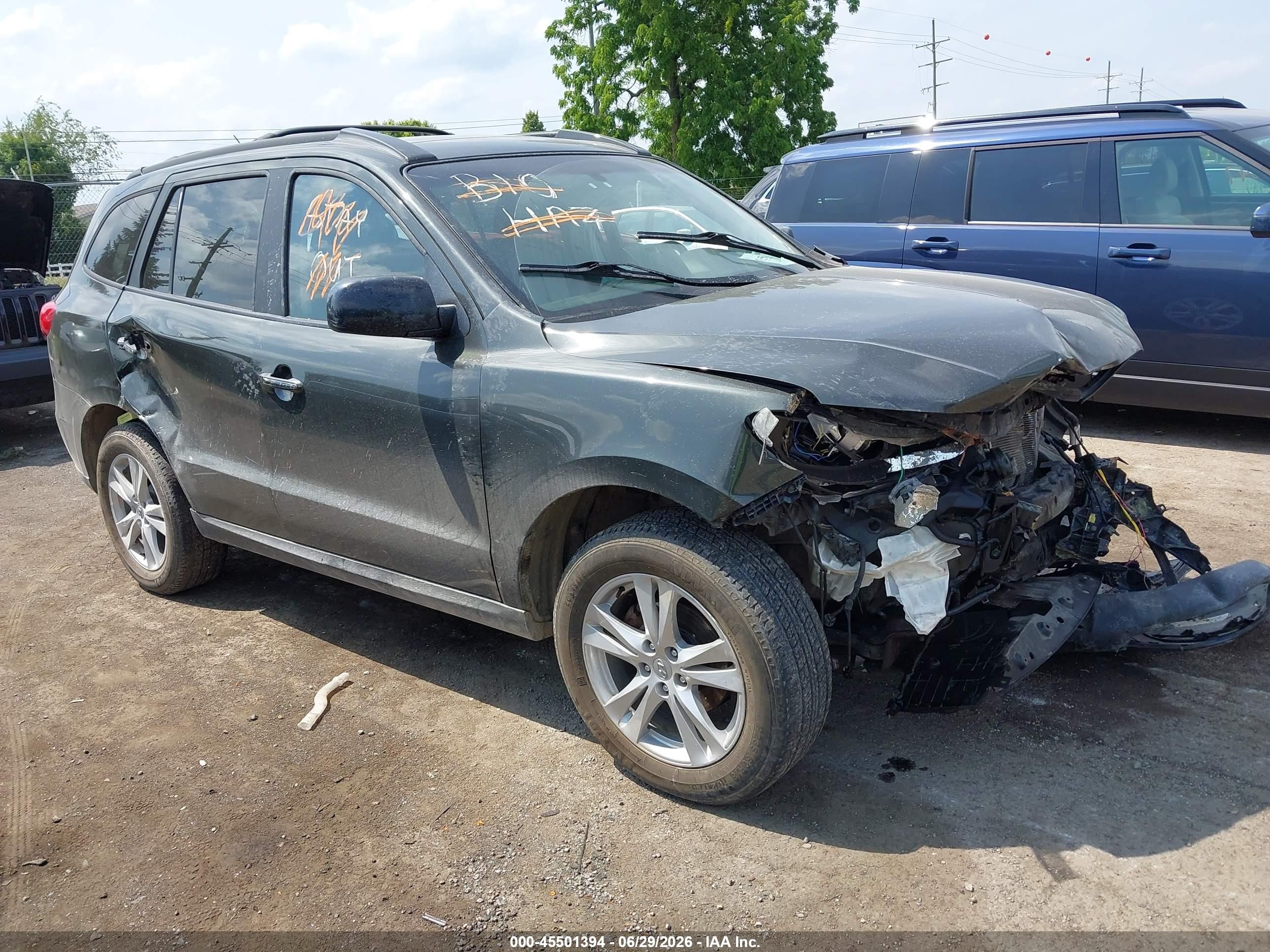 2010 Hyundai Santa Fe Limited V6 Черный vin: 5NMSK4AG9AH341730