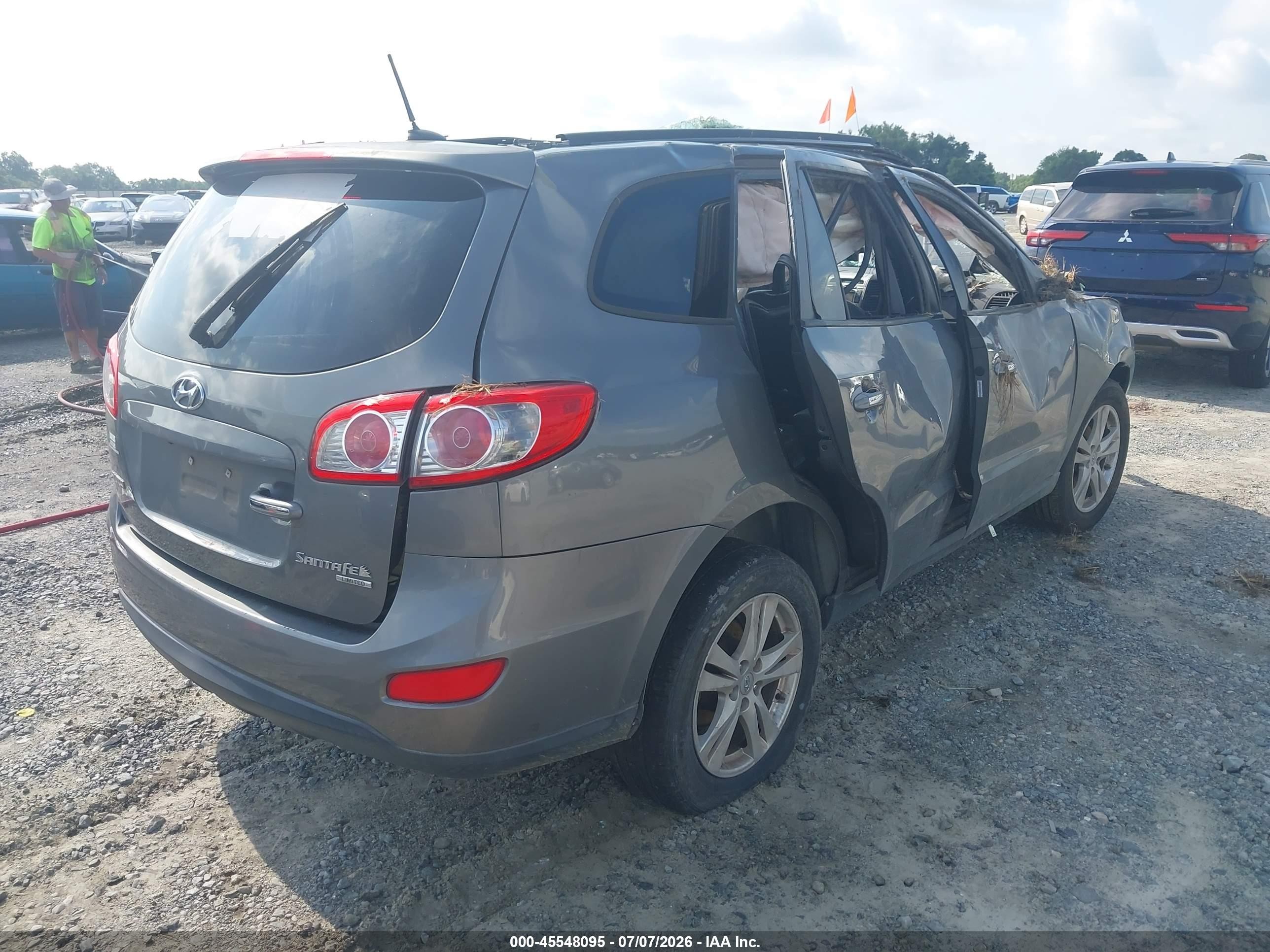 2010 Hyundai Santa Fe Limited V6 Light Blue vin: 5NMSK4AGXAH372839