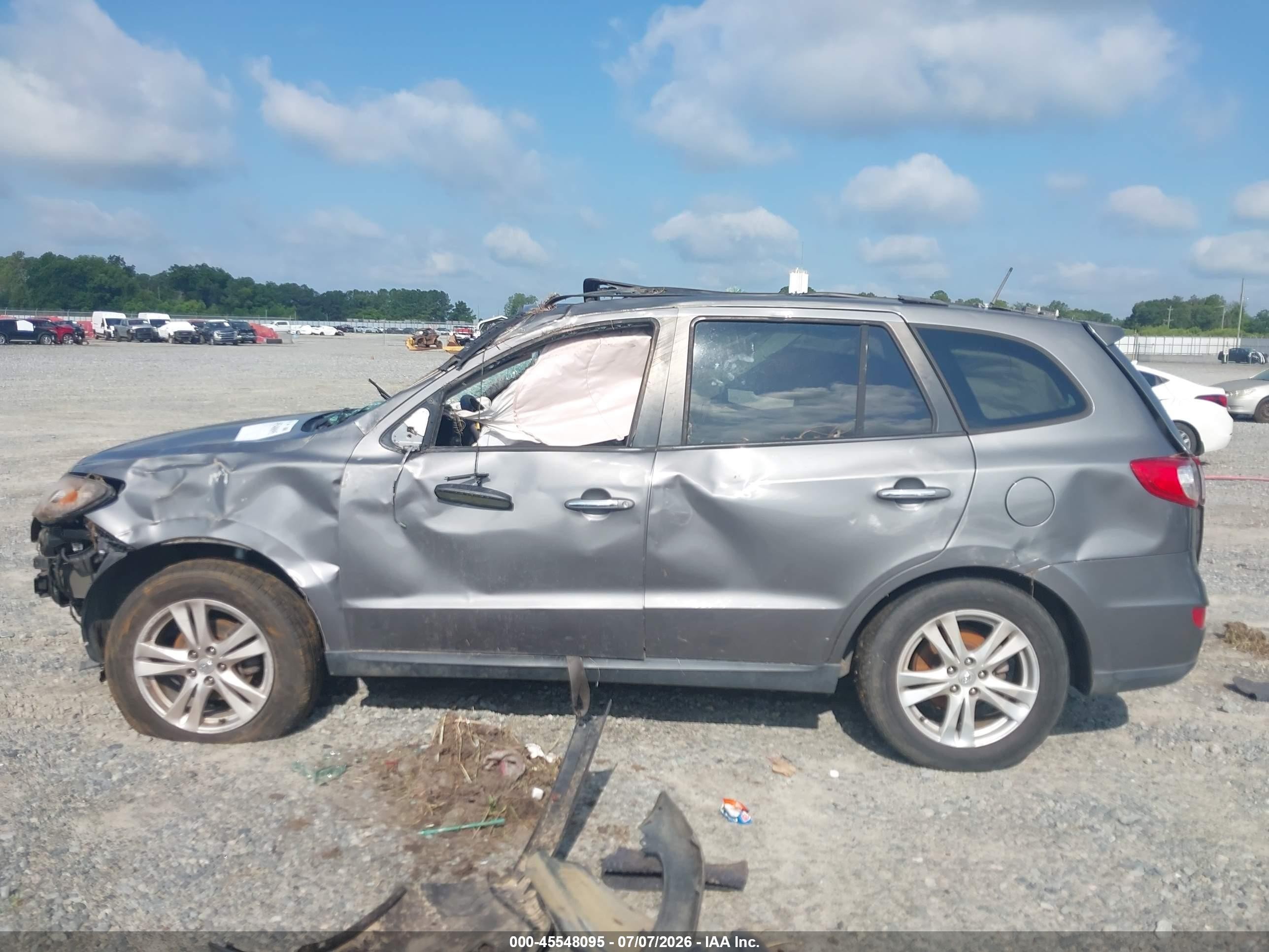 2010 Hyundai Santa Fe Limited V6 Light Blue vin: 5NMSK4AGXAH372839