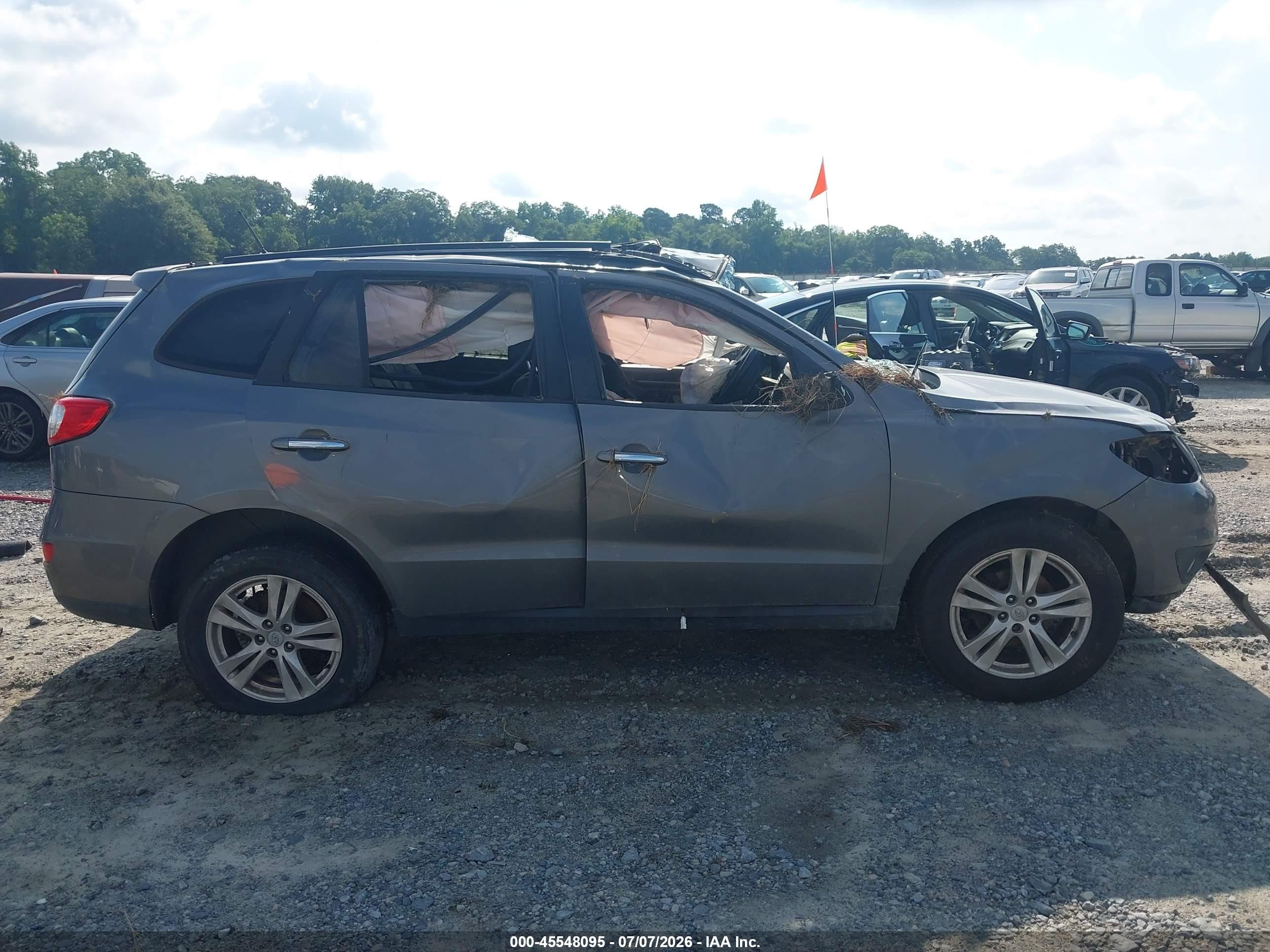 2010 Hyundai Santa Fe Limited V6 Light Blue vin: 5NMSK4AGXAH372839