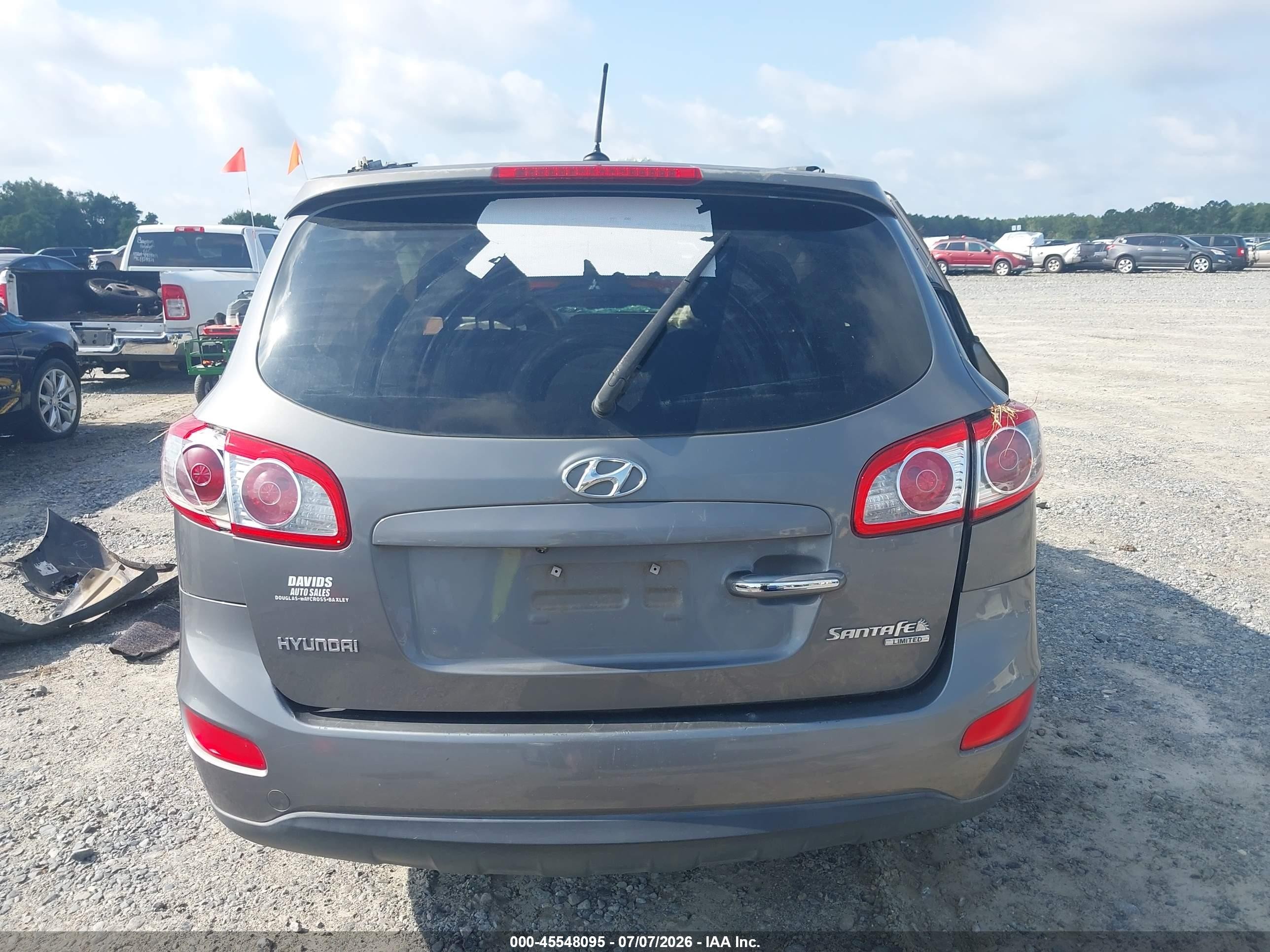 2010 Hyundai Santa Fe Limited V6 Light Blue vin: 5NMSK4AGXAH372839
