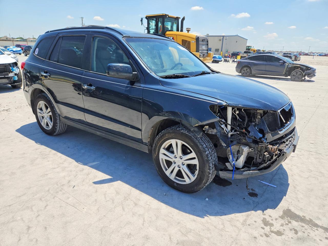 2010 Hyundai Santa Fe Limited Blue vin: 5NMSK4AGXAH375563