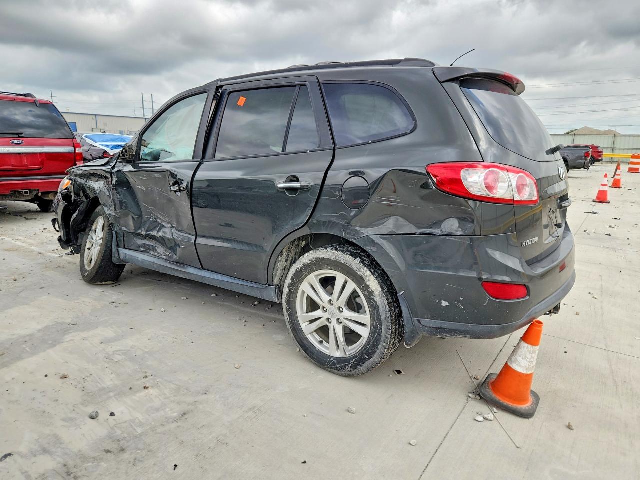 2010 Hyundai Santa Fe Limited Gray vin: 5NMSKDAG0AH383218