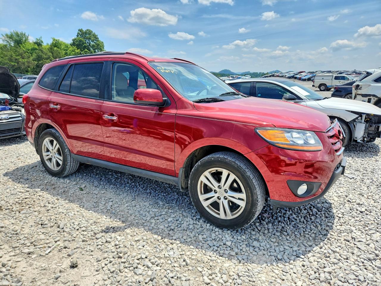 2010 Hyundai Santa Fe Limited Red vin: 5NMSKDAG2AH340726