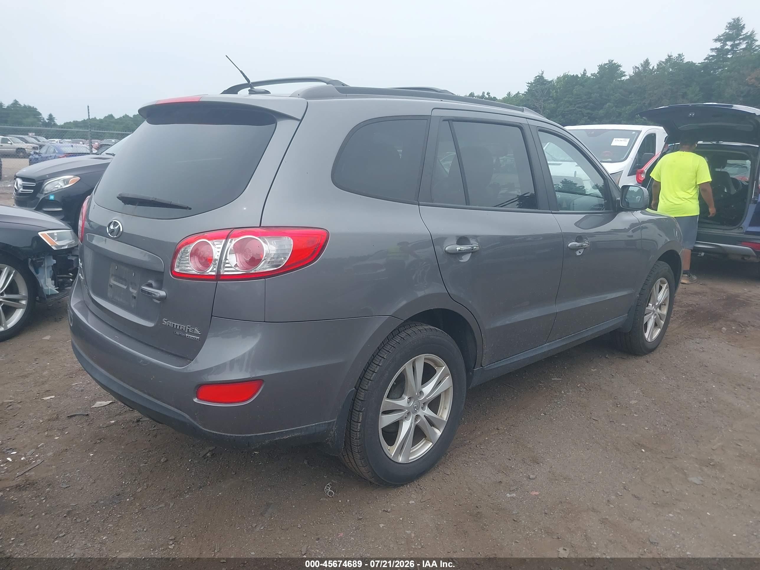 2010 Hyundai Santa Fe Limited V6 Gray vin: 5NMSKDAG2AH376724