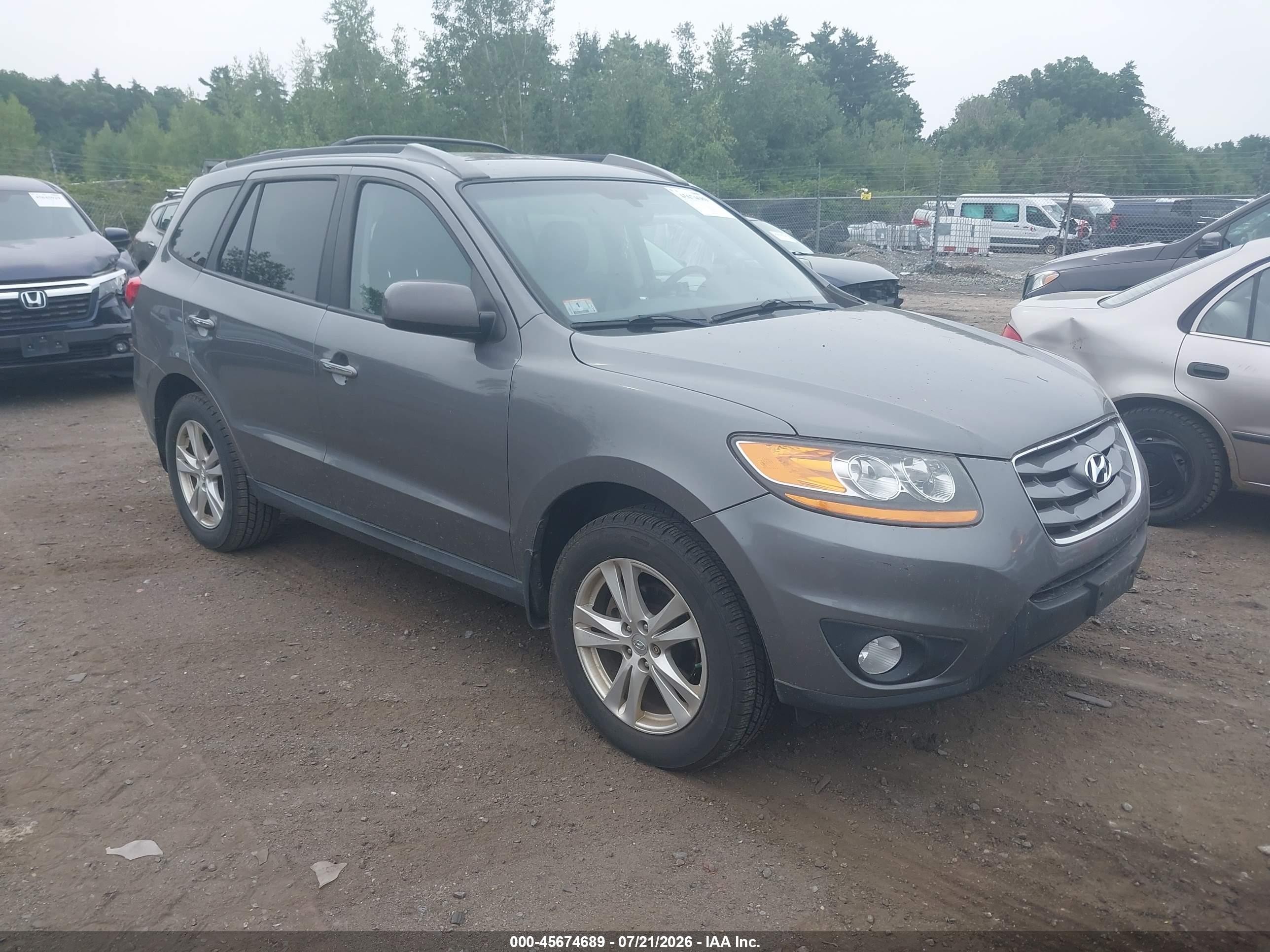 2010 Hyundai Santa Fe Limited V6 Gray vin: 5NMSKDAG2AH376724