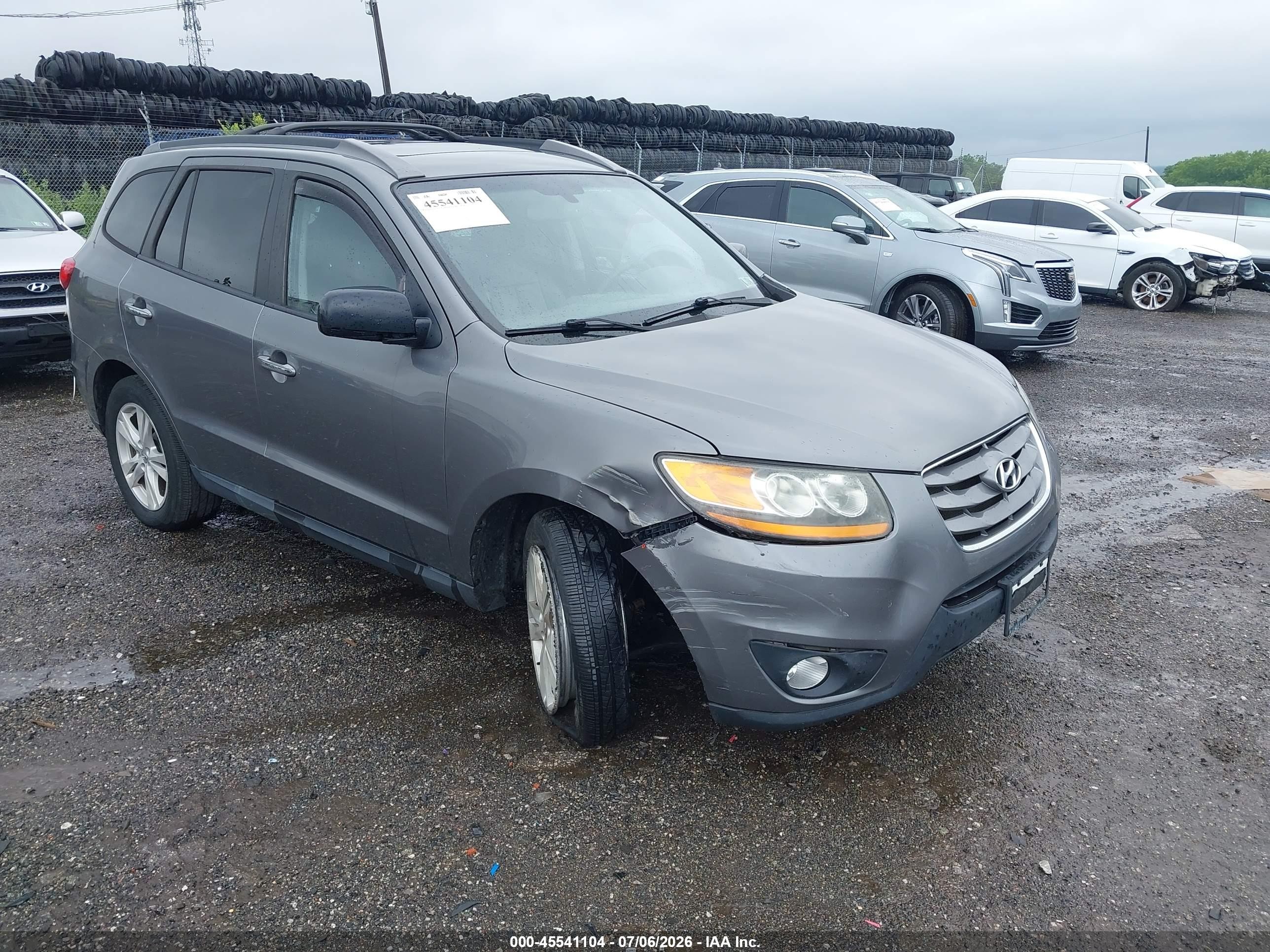 2010 Hyundai Santa Fe Limited V6 Gray vin: 5NMSKDAG5AH377124