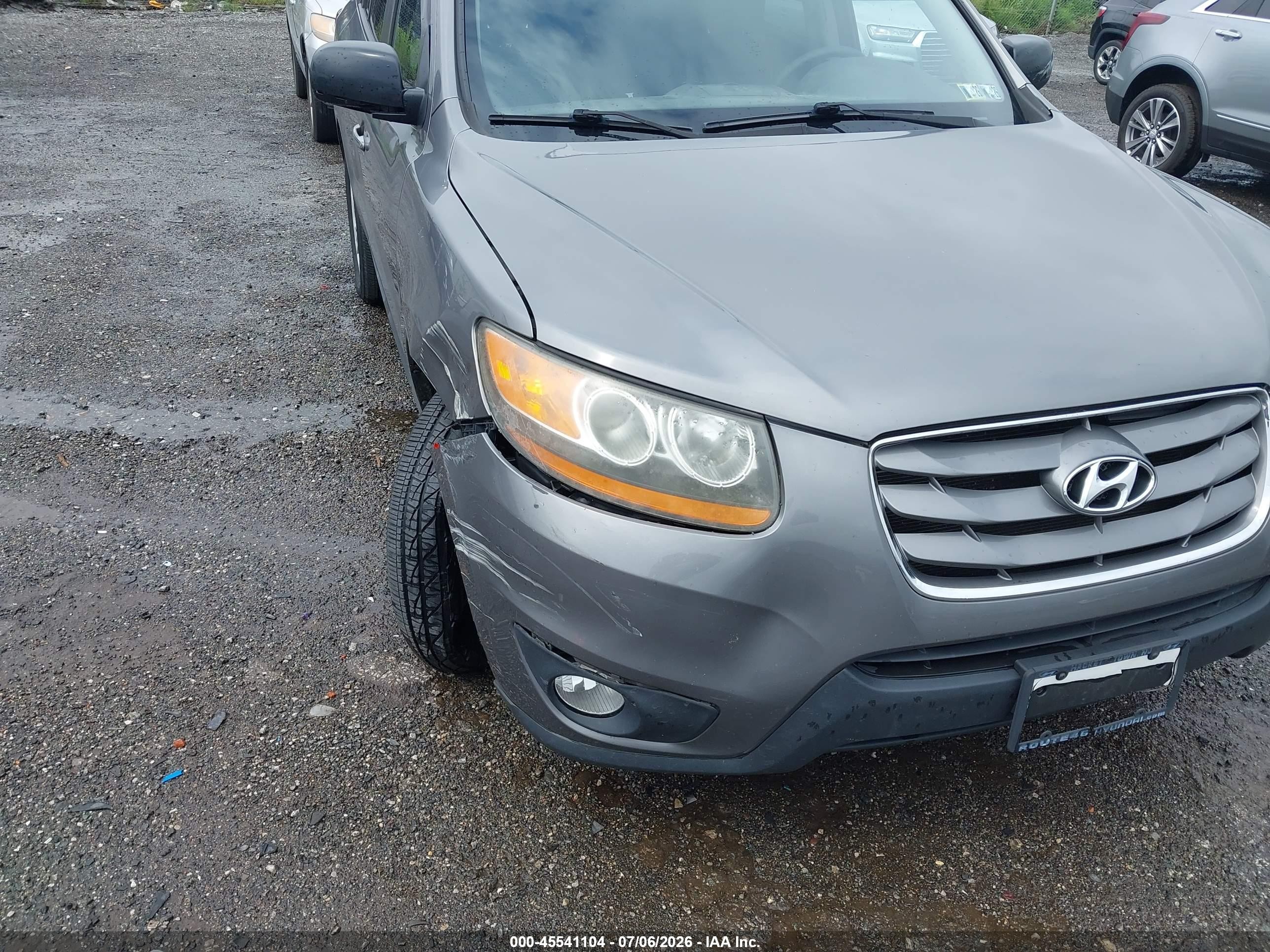 2010 Hyundai Santa Fe Limited V6 Gray vin: 5NMSKDAG5AH377124