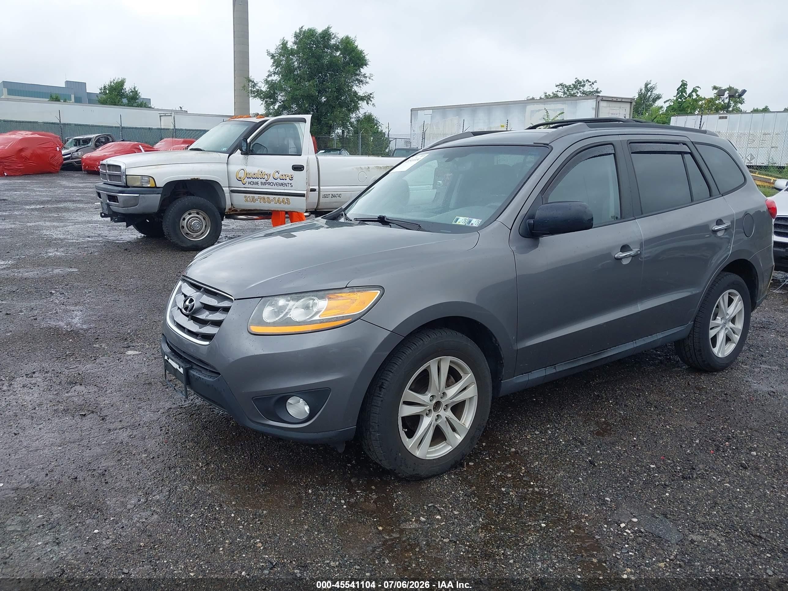 2010 Hyundai Santa Fe Limited V6 Gray vin: 5NMSKDAG5AH377124