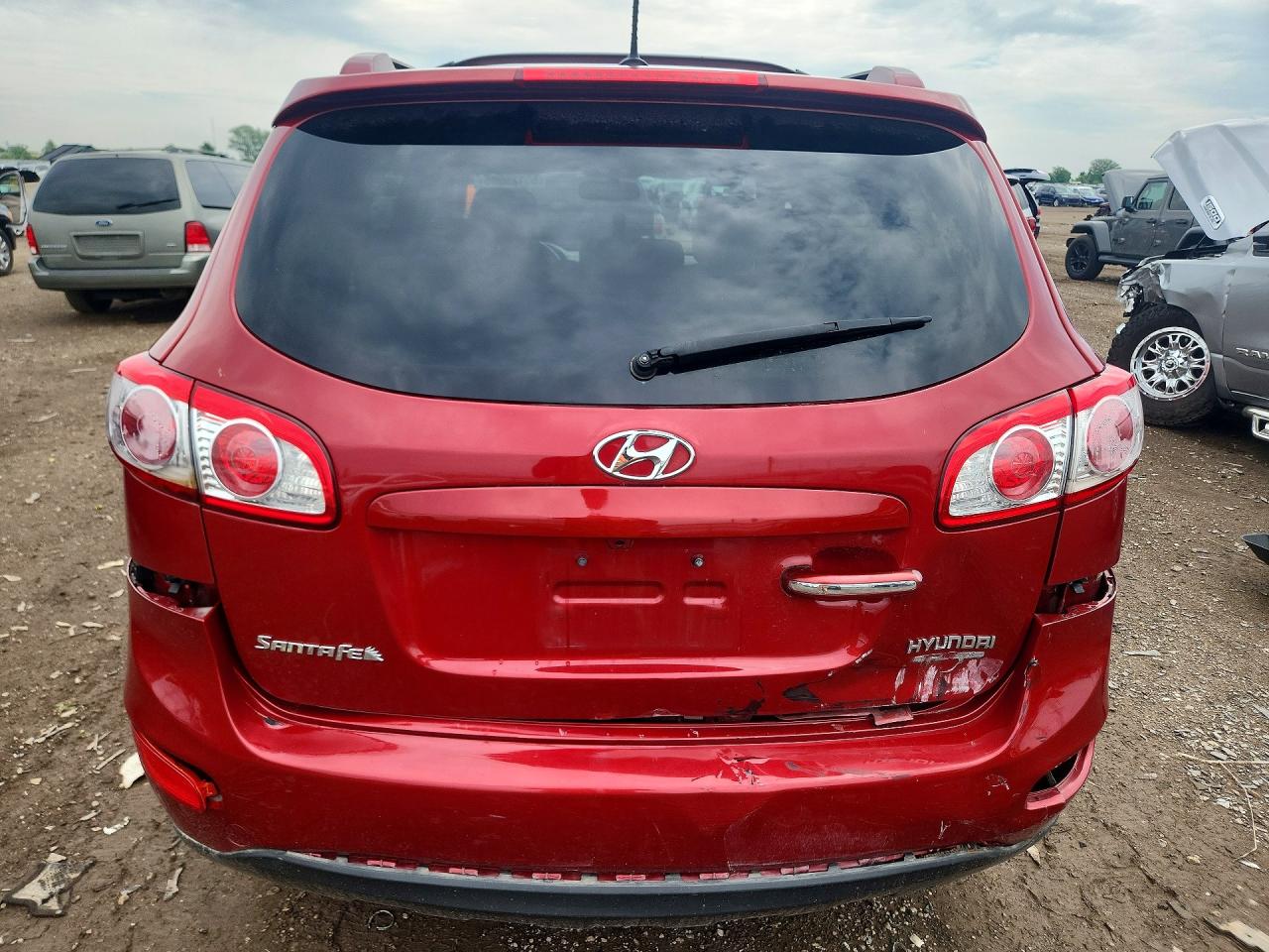 2010 Hyundai Santa Fe Limited Red vin: 5NMSKDAG7AH340639