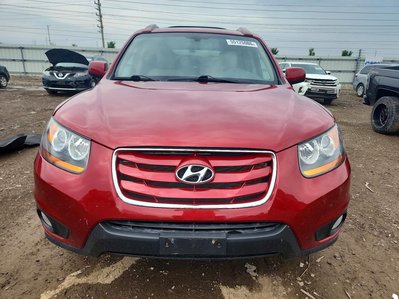 2010 Hyundai Santa Fe Limited Red vin: 5NMSKDAG7AH340639