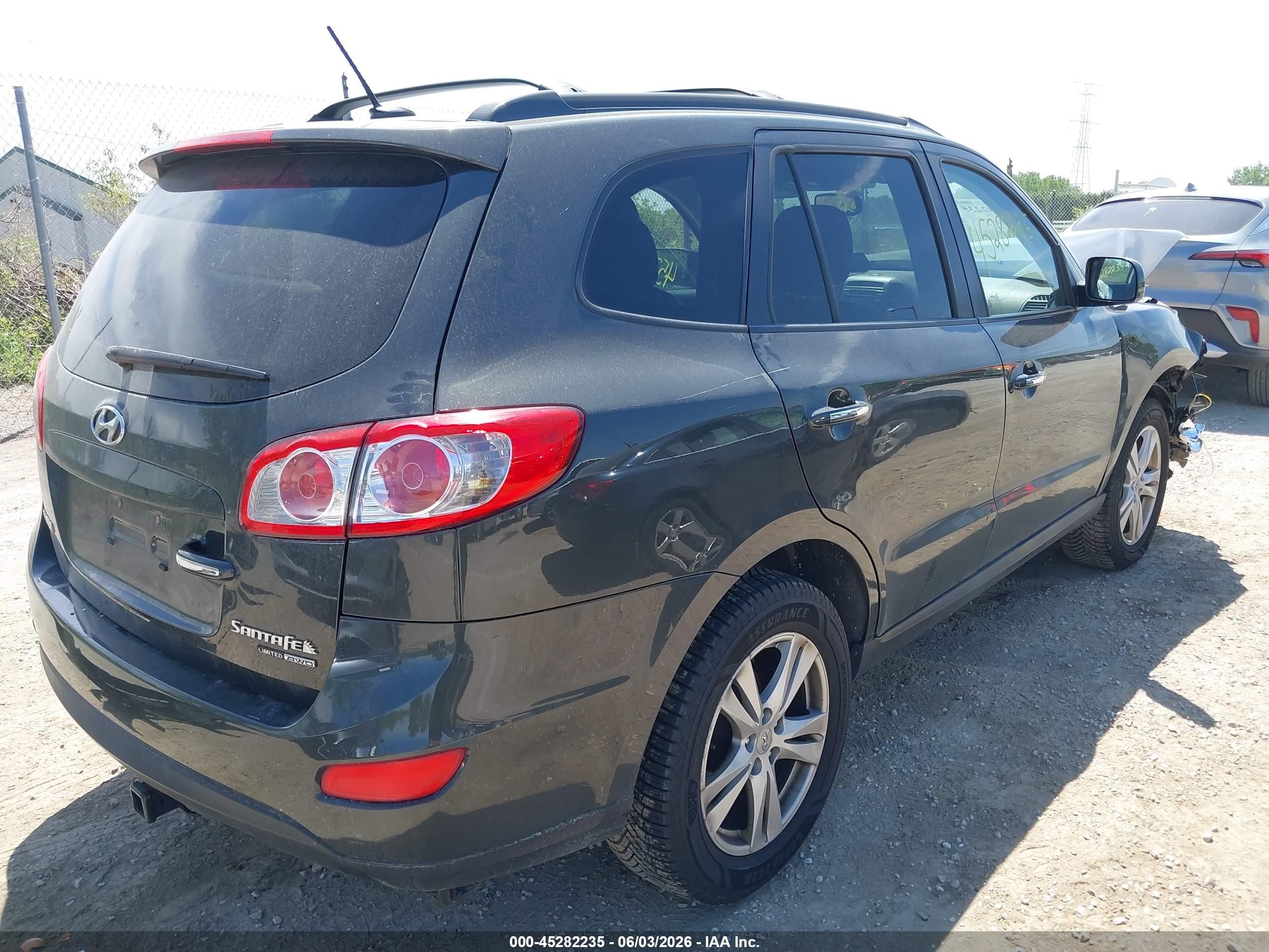 2010 Hyundai Santa Fe Limited V6 Green vin: 5NMSKDAG9AH354073