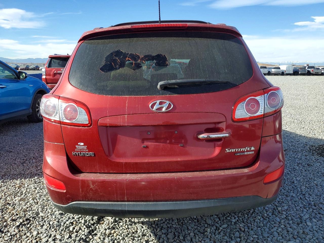 2010 Hyundai Santa Fe Limited Красный vin: 5NMSKDAG9AH355417