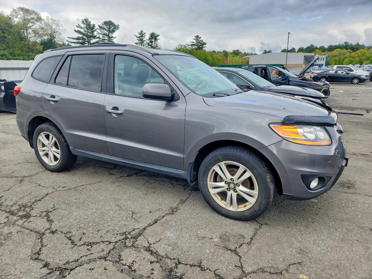 2010 Hyundai Santa Fe Limited Gray vin: 5NMSKDAG9AH374968