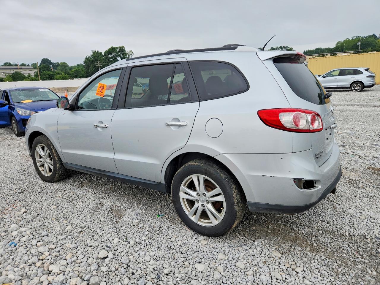 2010 Hyundai Santa Fe Limited Silver vin: 5NMSKDAG9AH397974