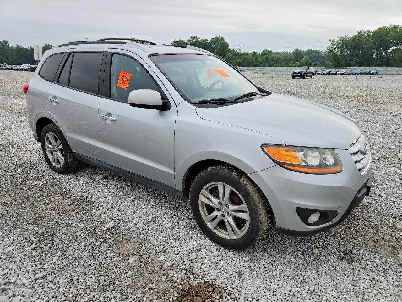 2010 Hyundai Santa Fe Limited Silver vin: 5NMSKDAG9AH397974