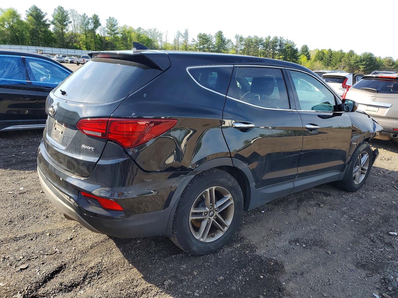 2017 Hyundai Santa Fe Sport 2.4l Black vin: 5NMZT3LB3HH022437