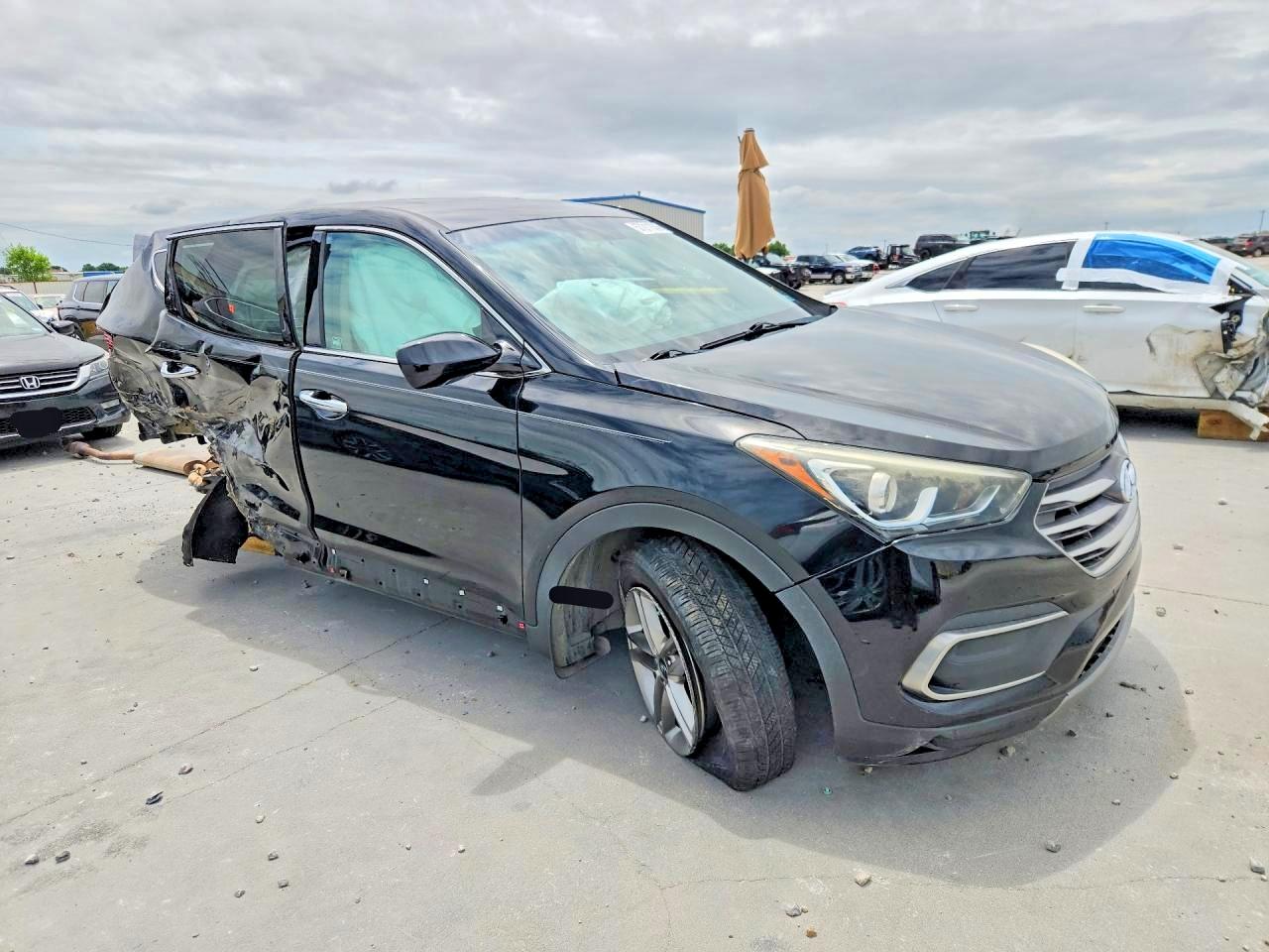 2018 Hyundai Santa Fe Sport 2.4l Черный vin: 5NMZT3LB3JH075466