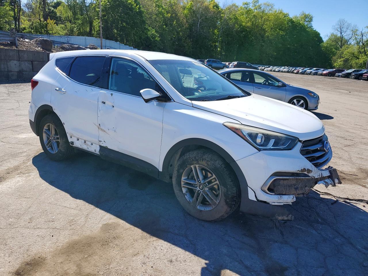 2017 Hyundai Santa Fe Sport 2.4l White vin: 5NMZT3LB5HH005011