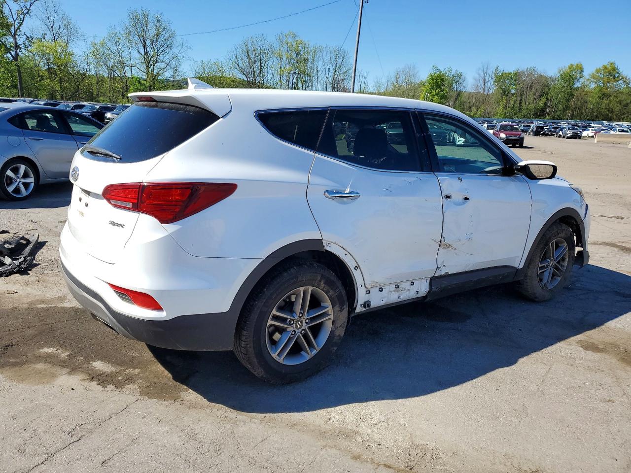 2017 Hyundai Santa Fe Sport 2.4l White vin: 5NMZT3LB5HH005011