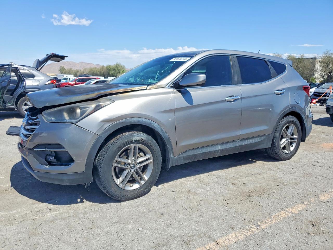2018 Hyundai Santa Fe Sport 2.4l Gray vin: 5NMZT3LB7JH098829