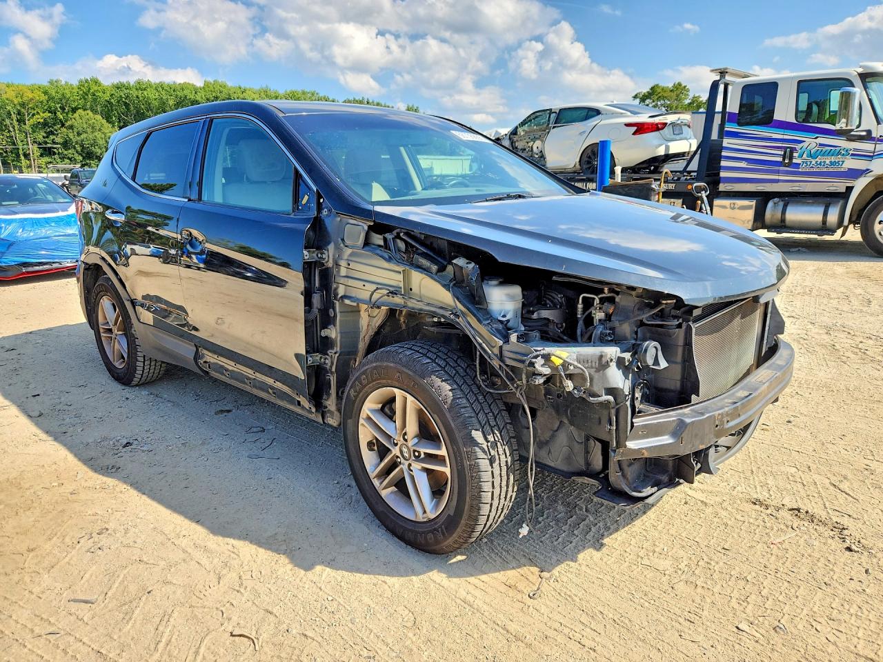 2018 Hyundai Santa Fe Sport 2.4l Black vin: 5NMZT3LB8JH061286