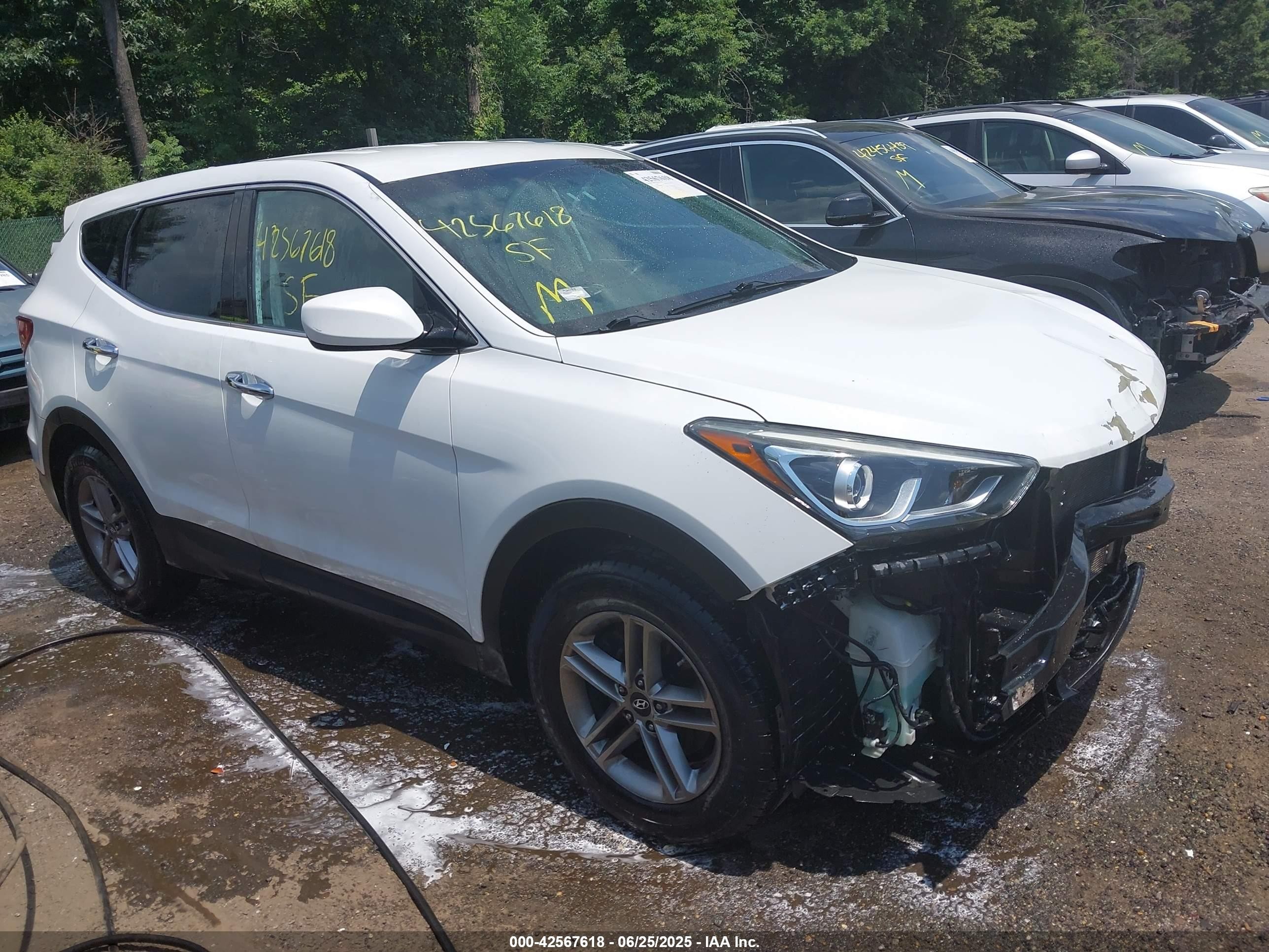 2017 Hyundai Santa Fe Sport 2.4l White vin: 5NMZTDLB8HH011505
