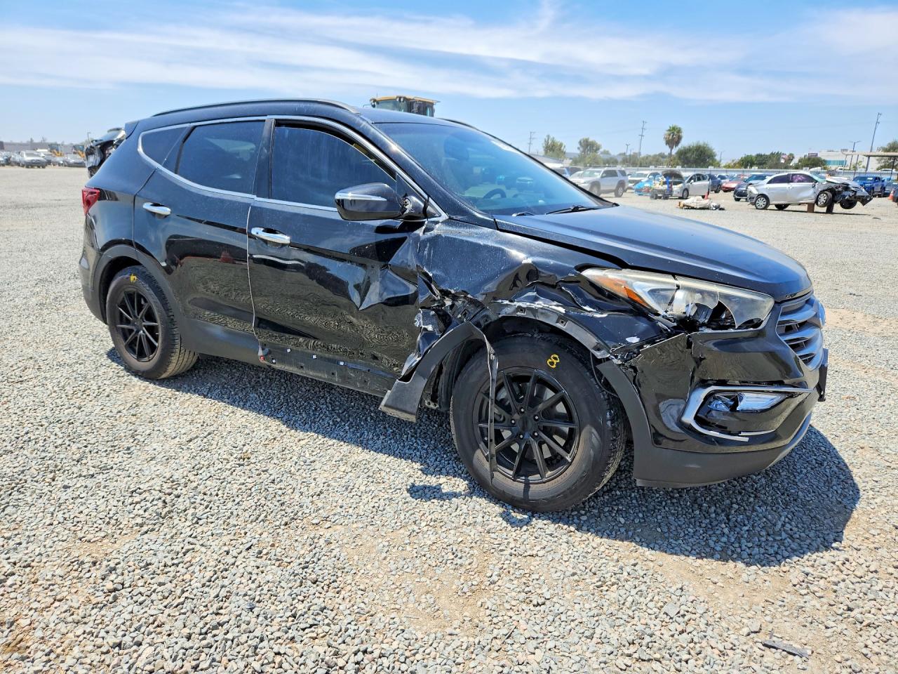 2018 Hyundai Santa Fe Sport 2.4l Черный vin: 5NMZU3LB0JH068116