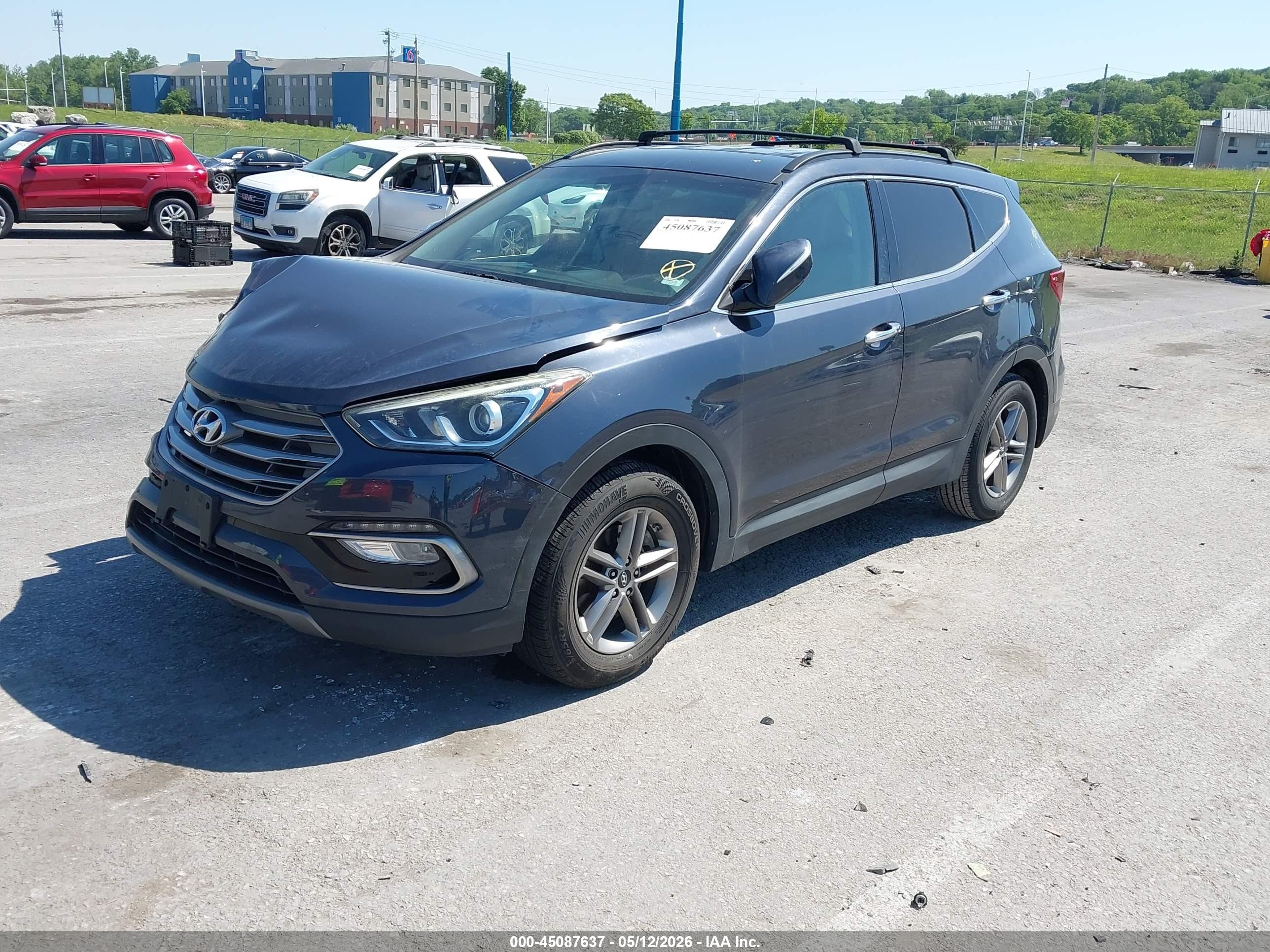 2017 Hyundai Santa Fe Sport 2.4l Blue vin: 5NMZU3LB2HH016867