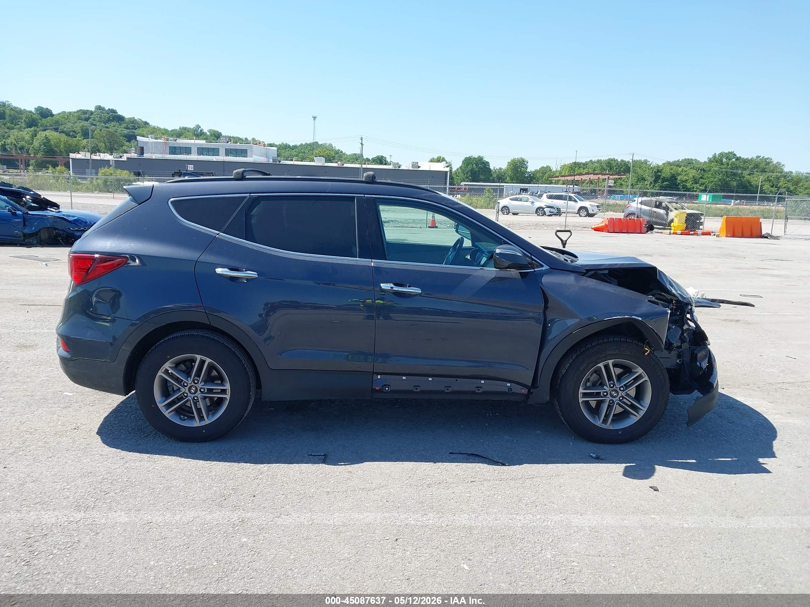 2017 Hyundai Santa Fe Sport 2.4l Blue vin: 5NMZU3LB2HH016867