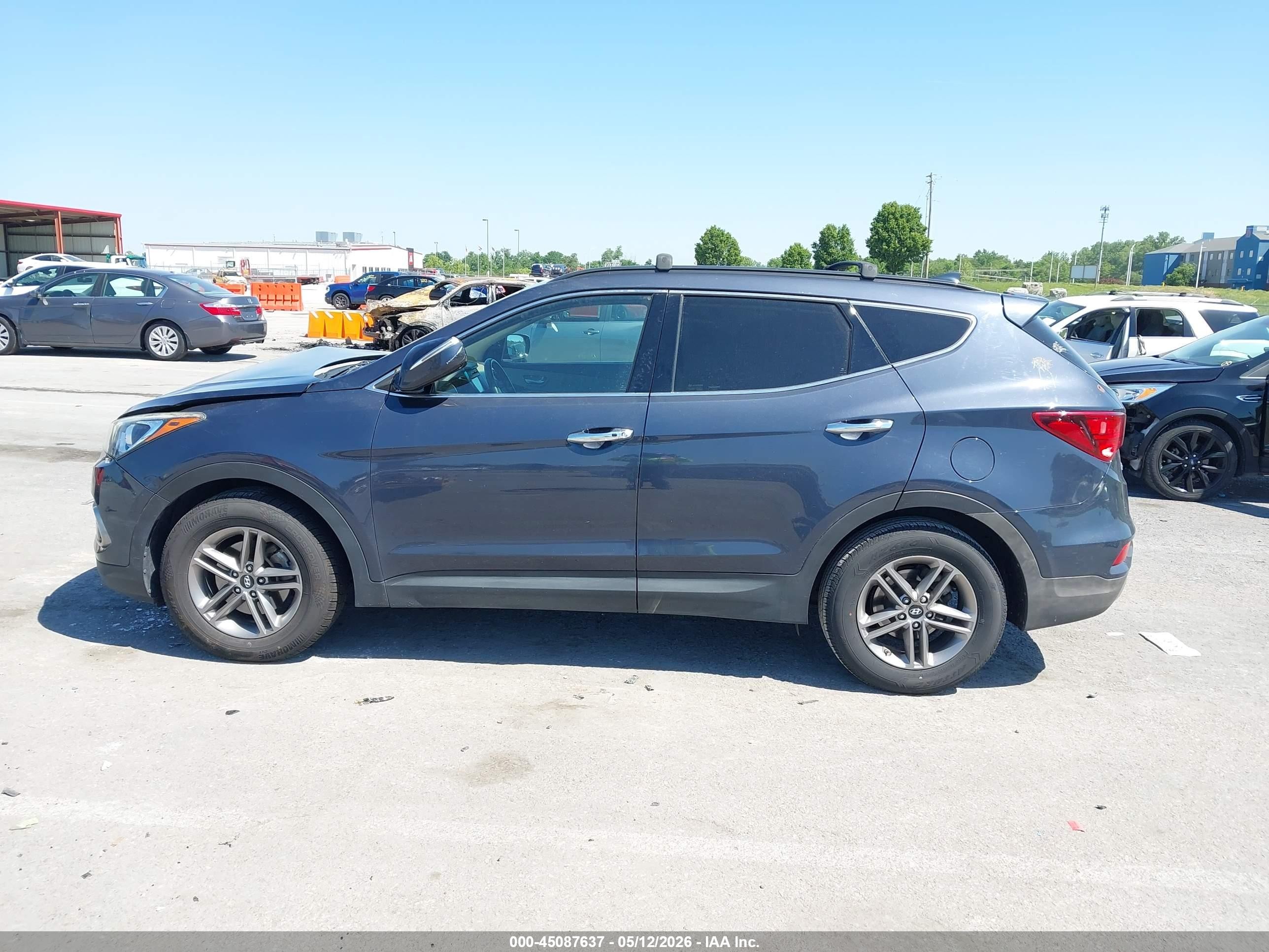 2017 Hyundai Santa Fe Sport 2.4l Blue vin: 5NMZU3LB2HH016867