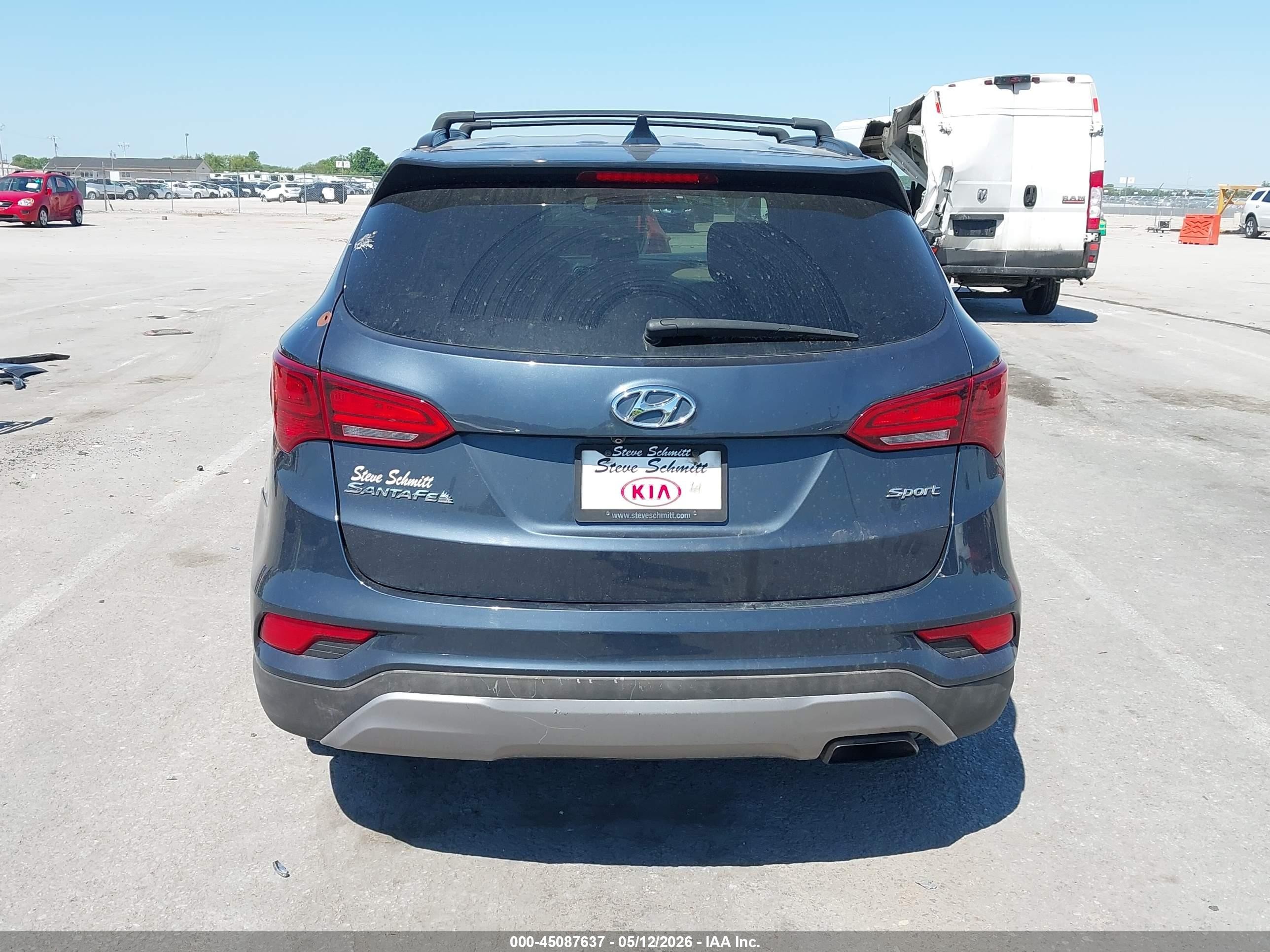 2017 Hyundai Santa Fe Sport 2.4l Blue vin: 5NMZU3LB2HH016867