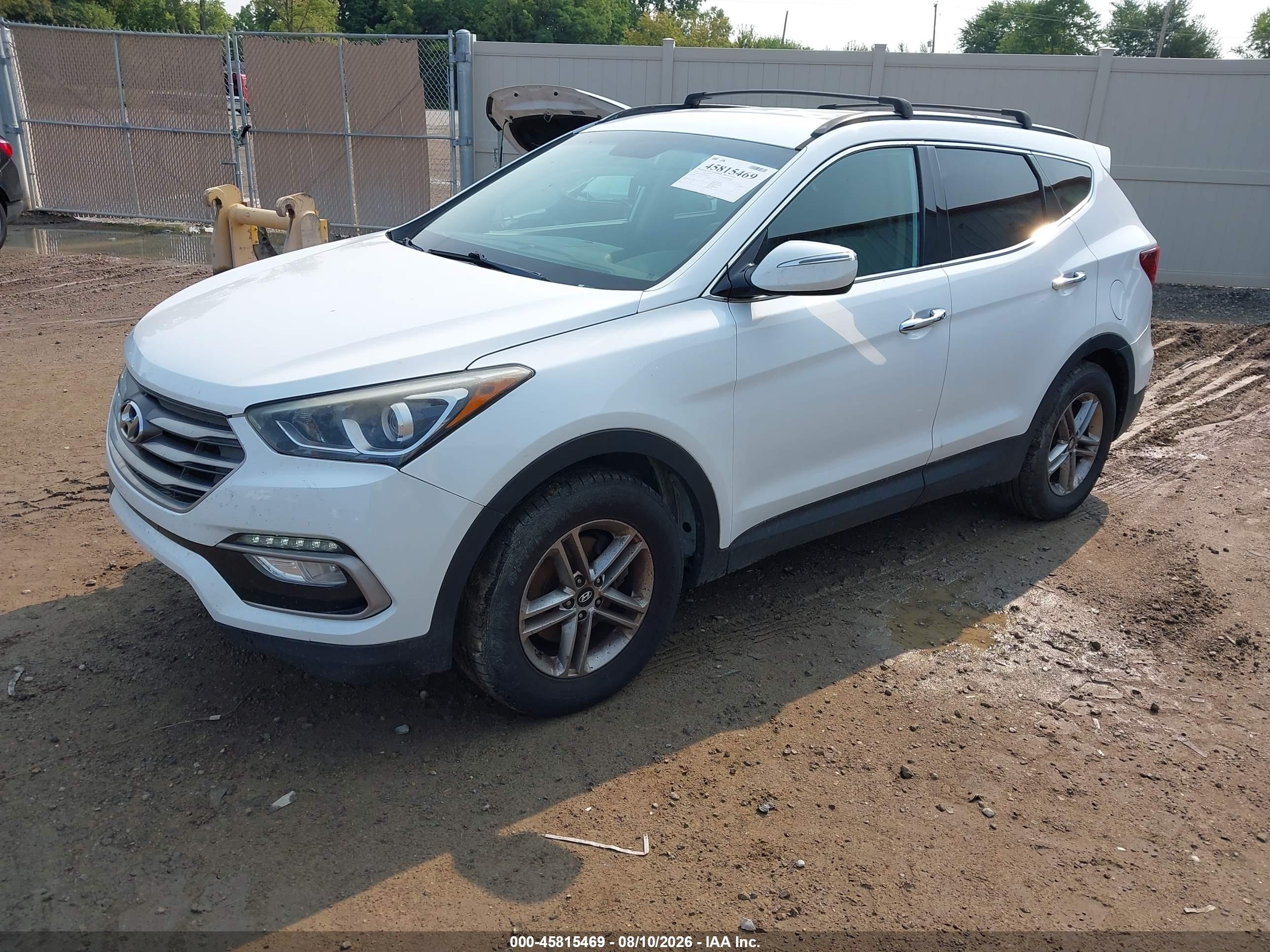 2018 Hyundai Santa Fe Sport 2.4l White vin: 5NMZU3LB3JH064528