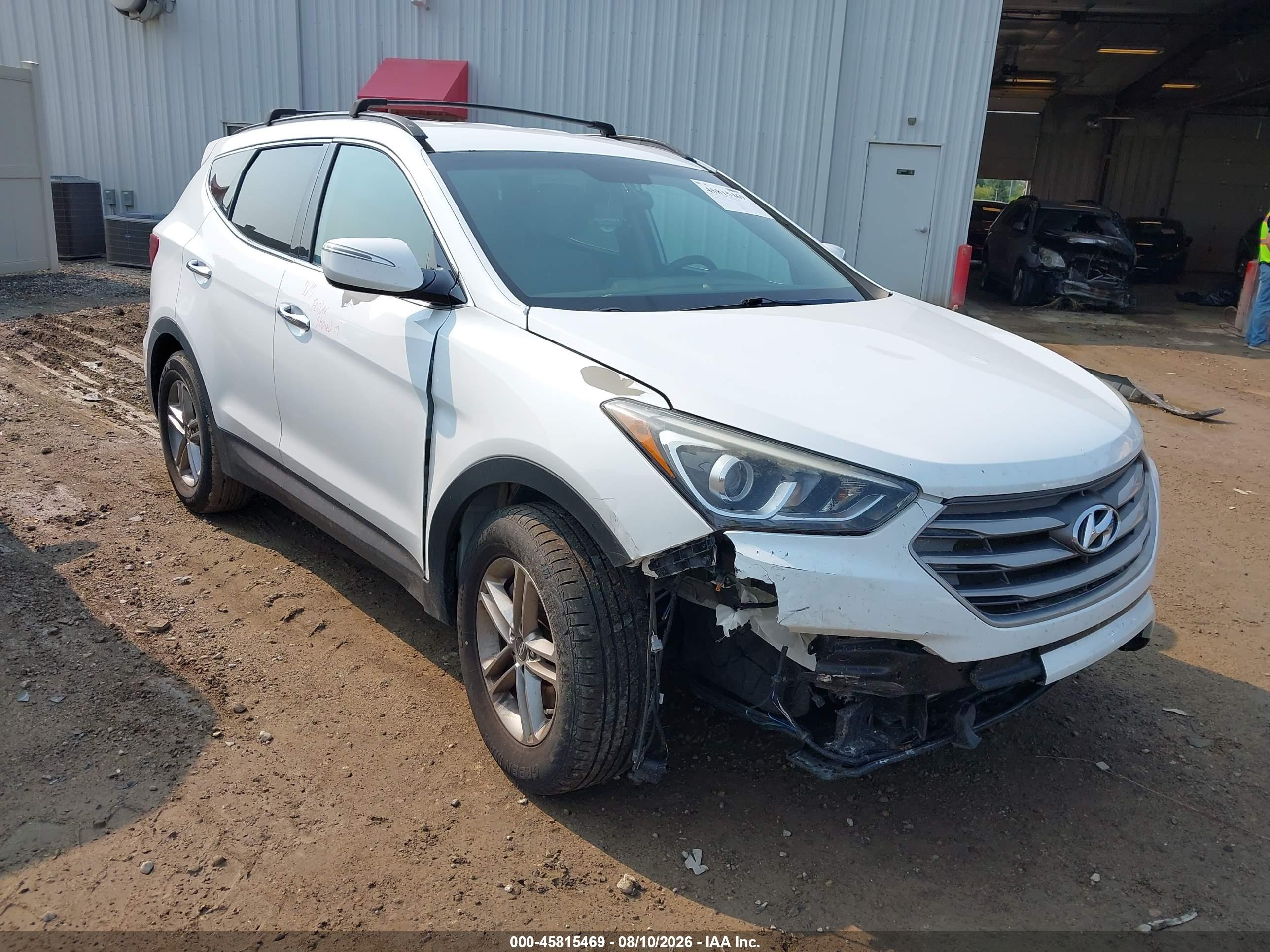 2018 Hyundai Santa Fe Sport 2.4l White vin: 5NMZU3LB3JH064528