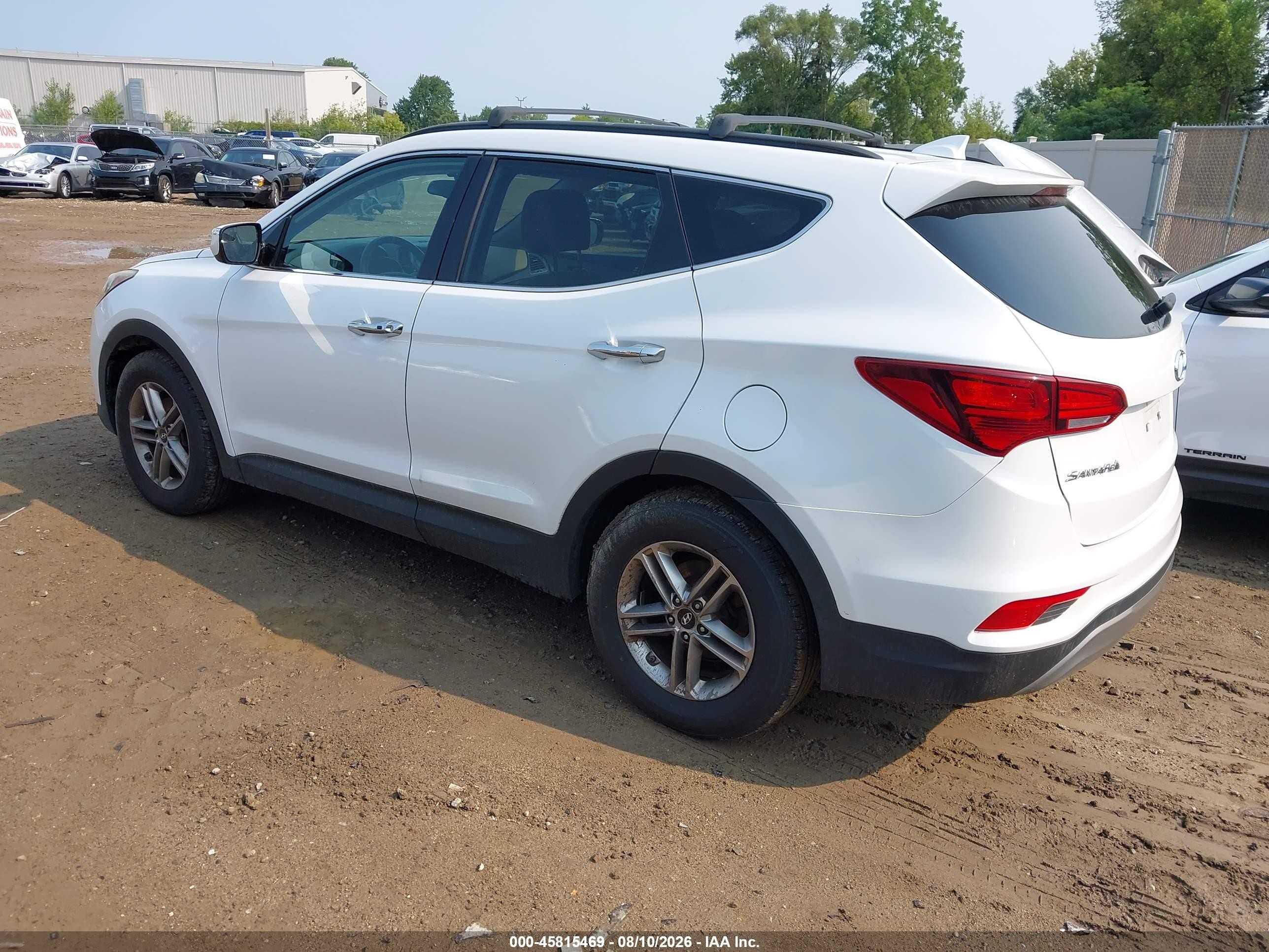 2018 Hyundai Santa Fe Sport 2.4l White vin: 5NMZU3LB3JH064528