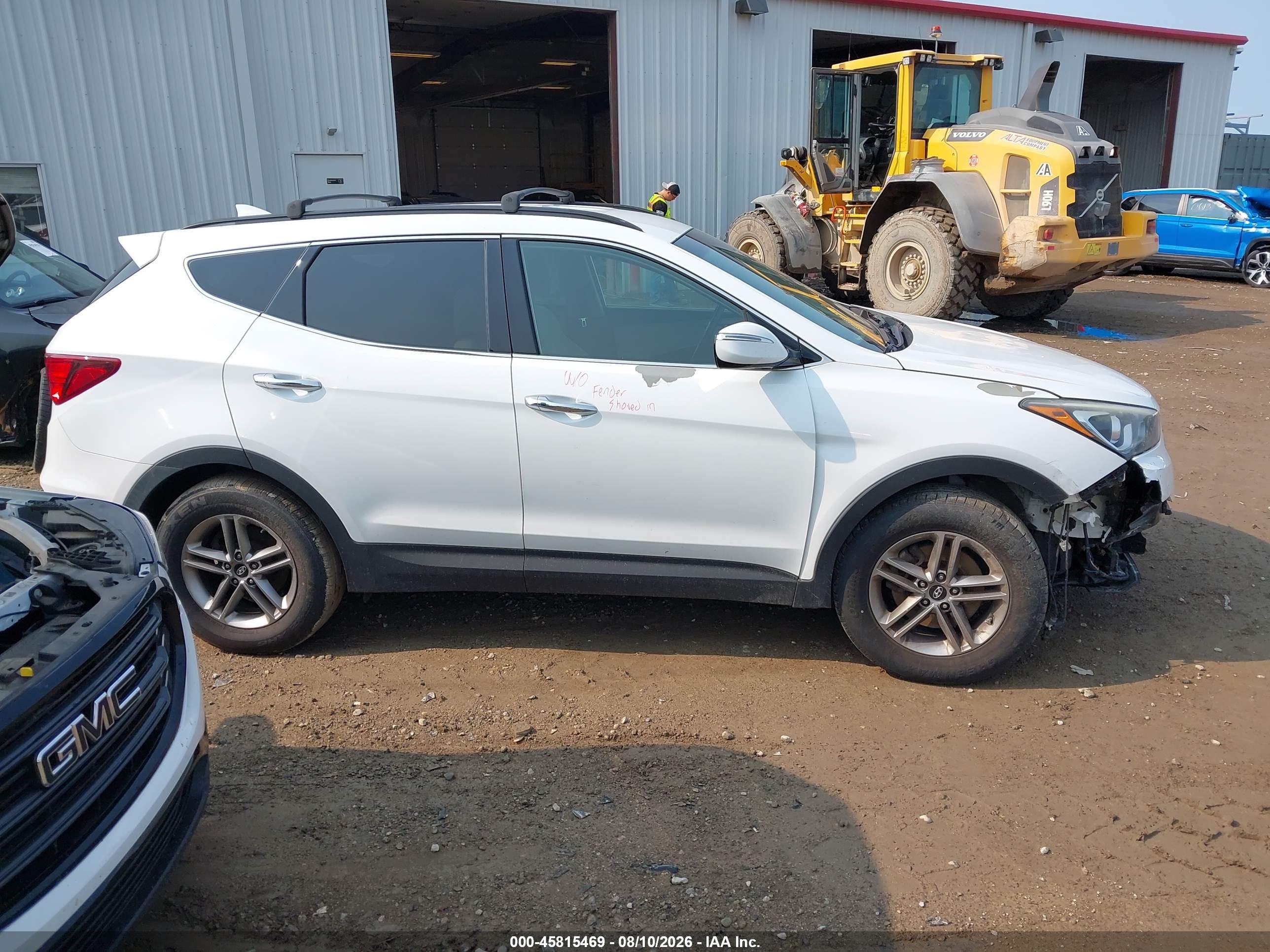 2018 Hyundai Santa Fe Sport 2.4l White vin: 5NMZU3LB3JH064528