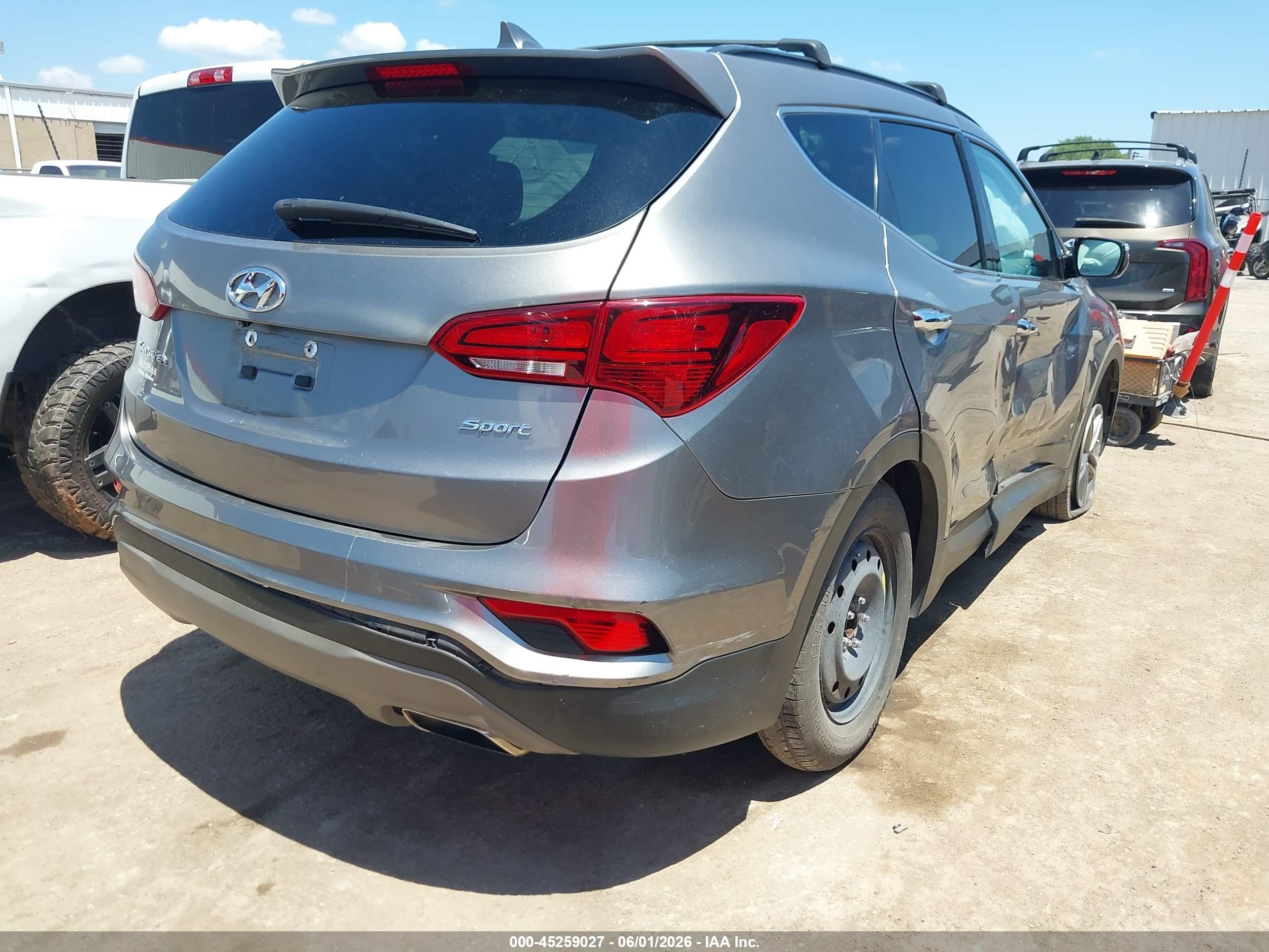 2018 Hyundai Santa Fe Sport 2.4l Silver vin: 5NMZU3LB4JH095691