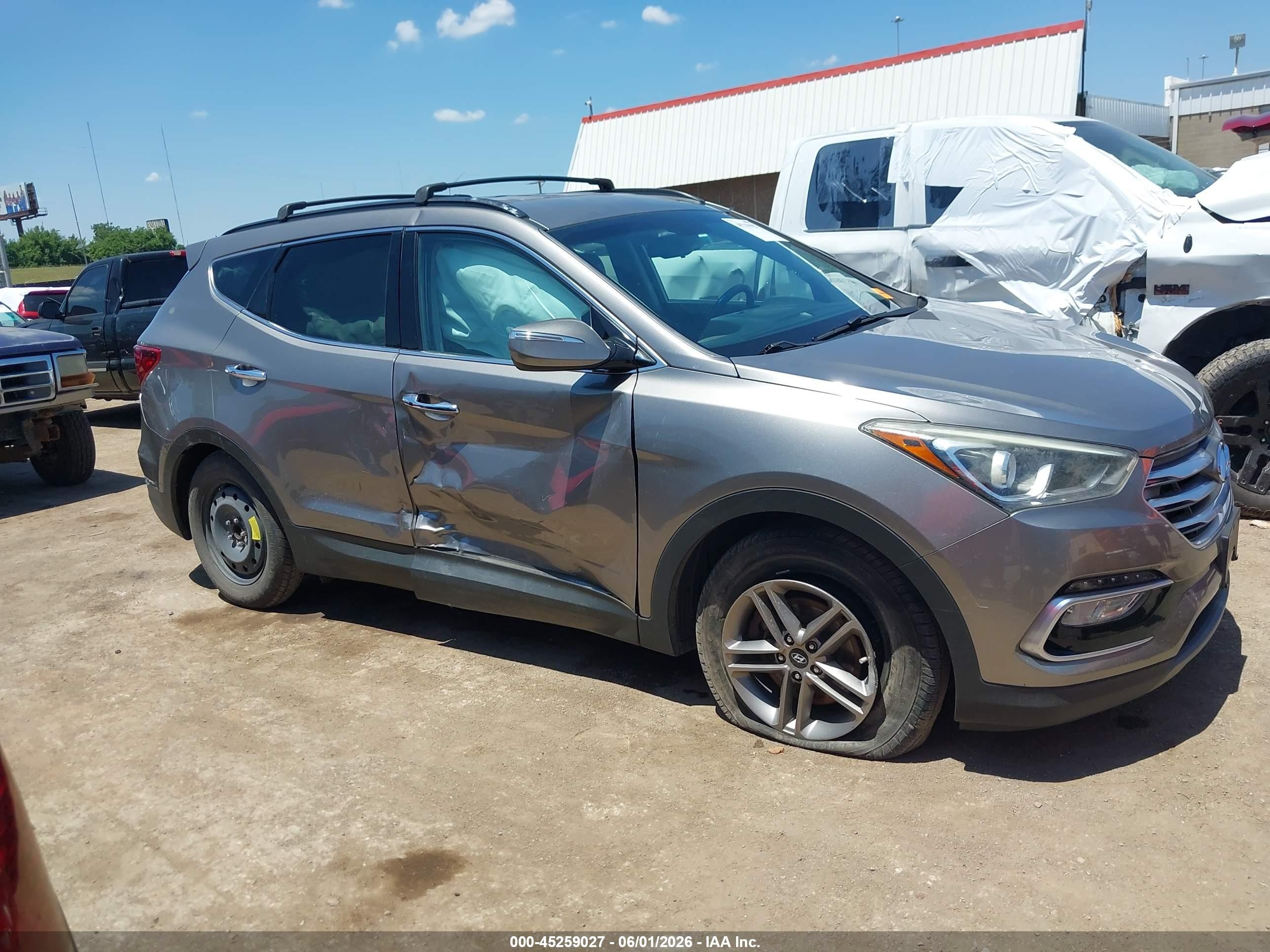 2018 Hyundai Santa Fe Sport 2.4l Silver vin: 5NMZU3LB4JH095691