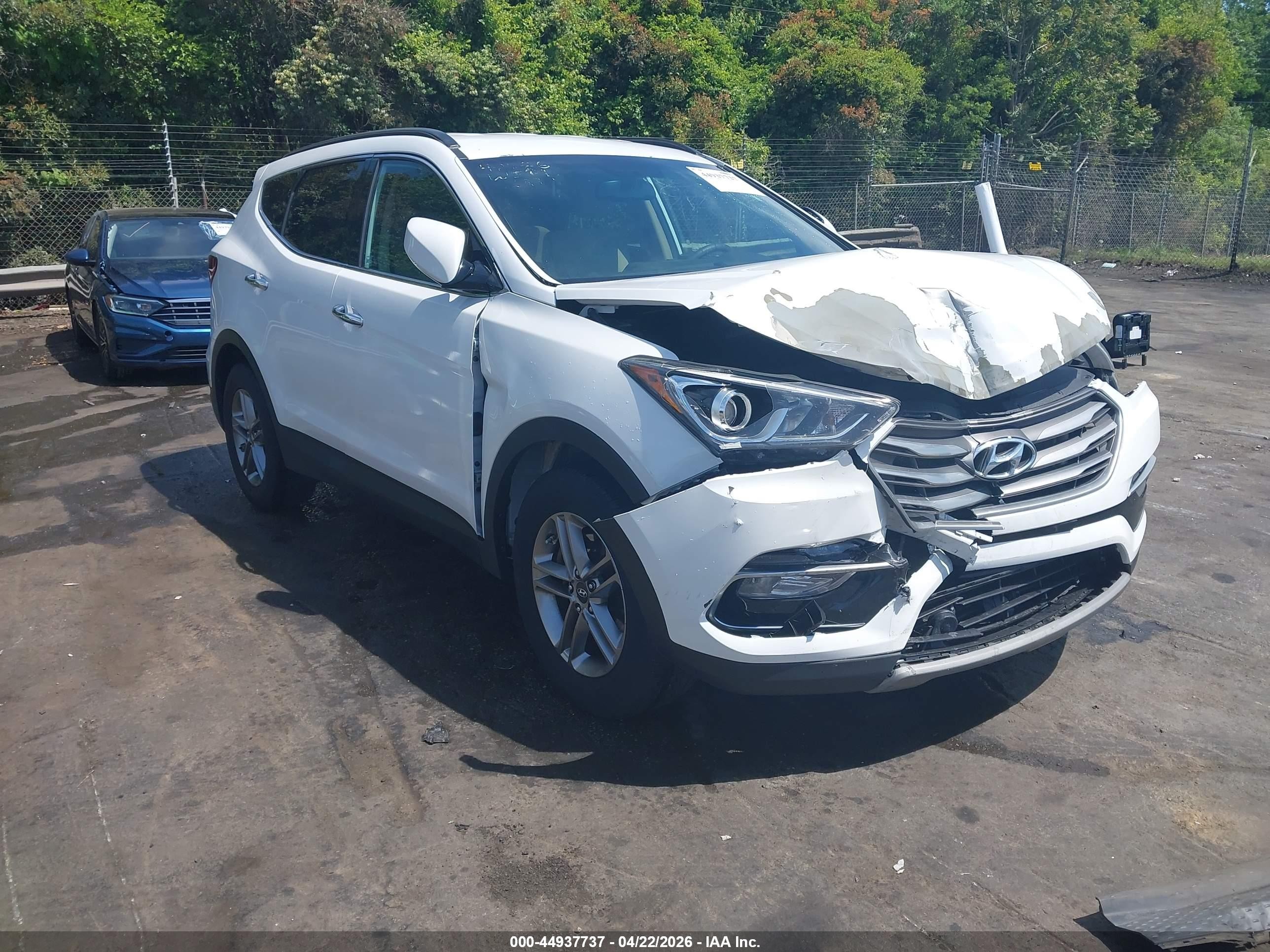 2017 Hyundai Santa Fe Sport 2.4l White vin: 5NMZU3LB6HH005404
