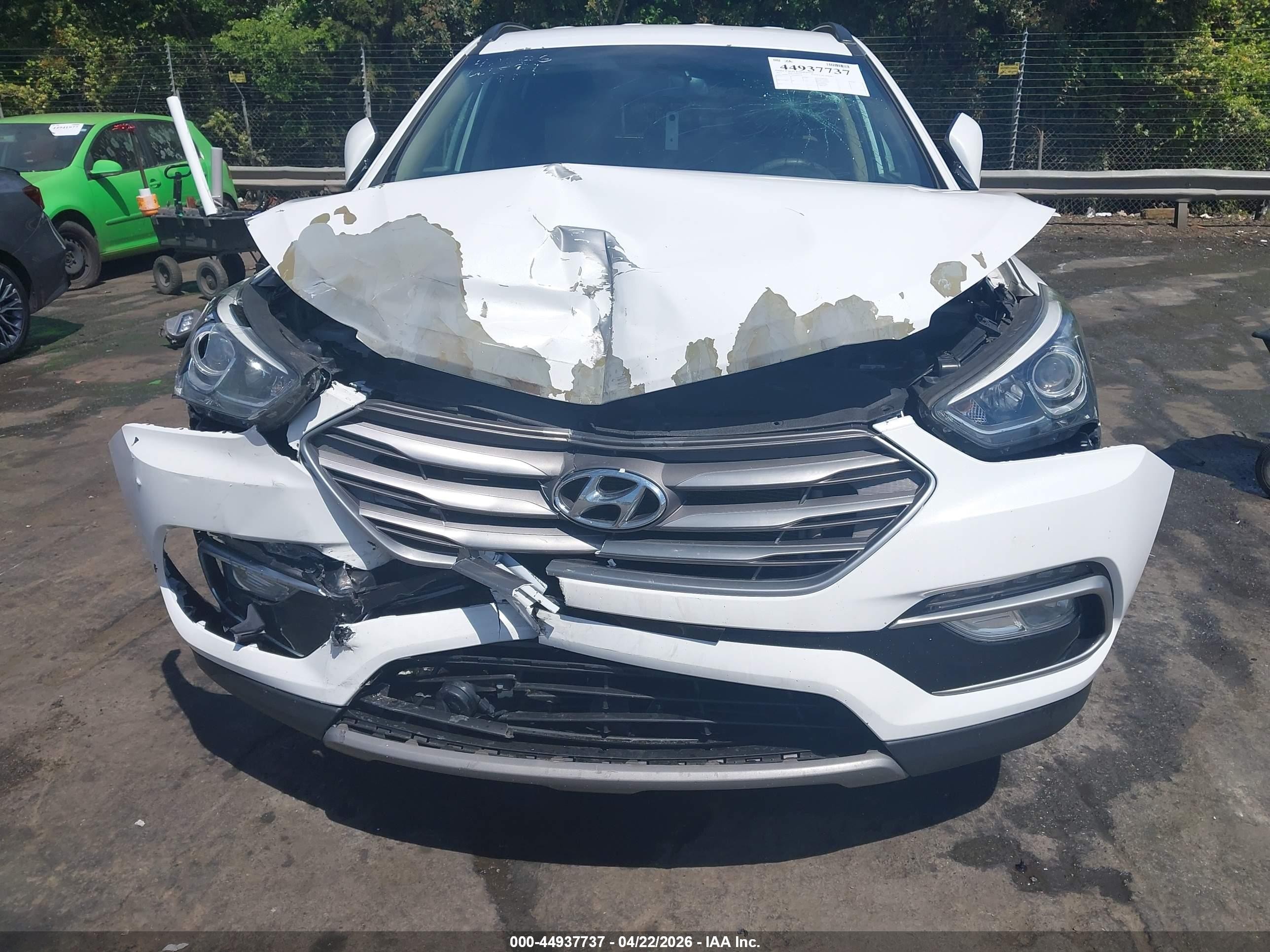 2017 Hyundai Santa Fe Sport 2.4l White vin: 5NMZU3LB6HH005404
