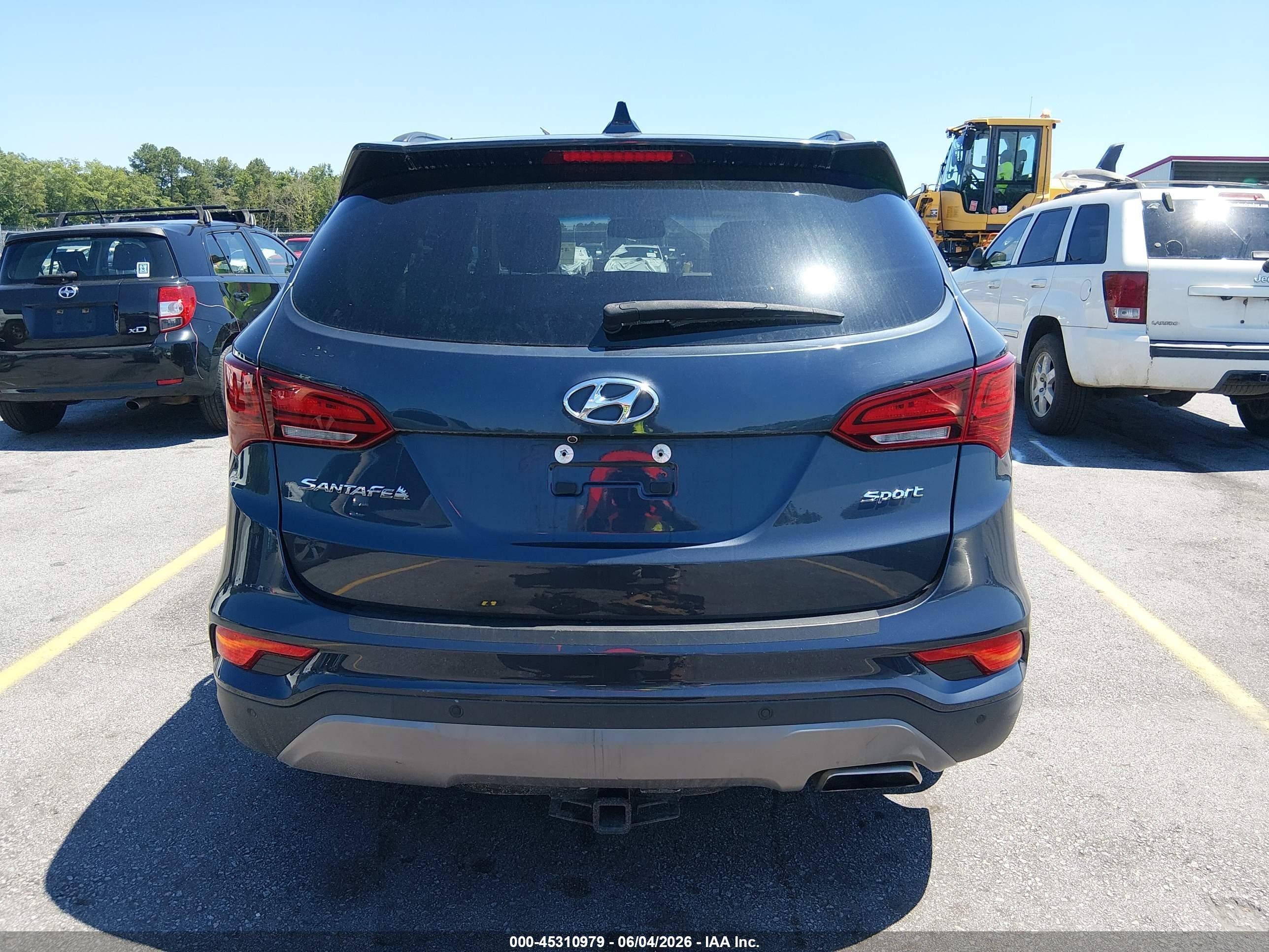 2017 Hyundai Santa Fe Sport 2.4l Blue vin: 5NMZU3LBXHH045467