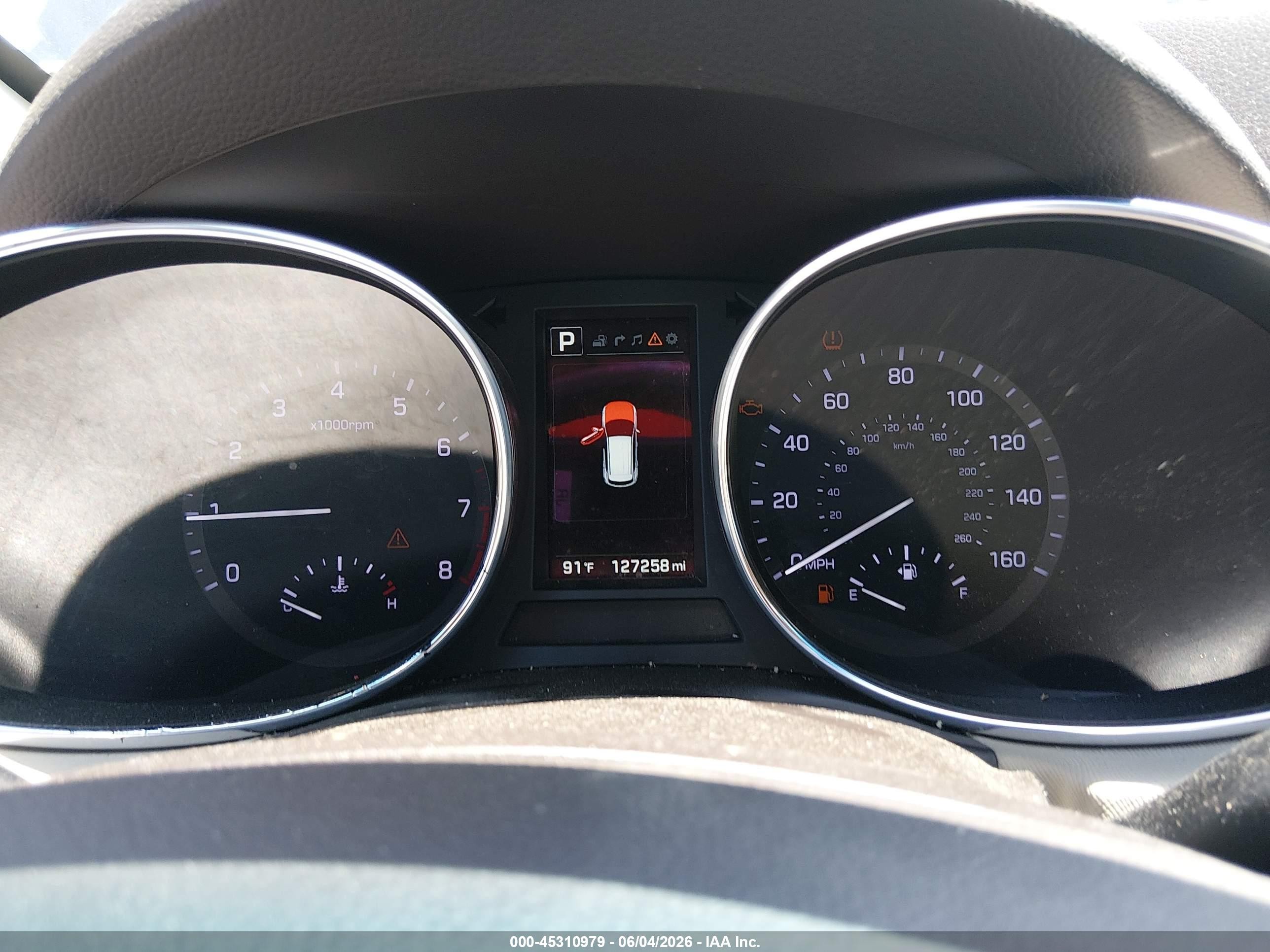 2017 Hyundai Santa Fe Sport 2.4l Blue vin: 5NMZU3LBXHH045467